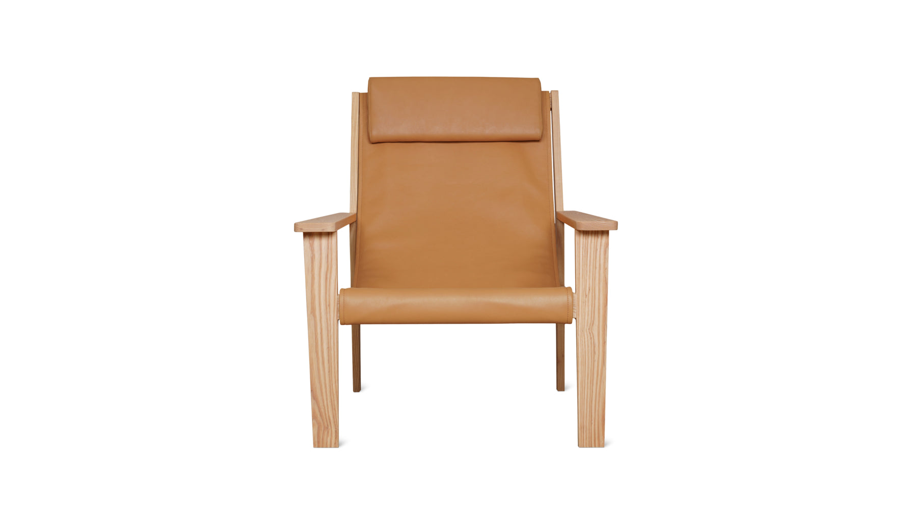 Sweet Life Sling Lounge Chair With Headrest, Terracotta Ash - Image 1