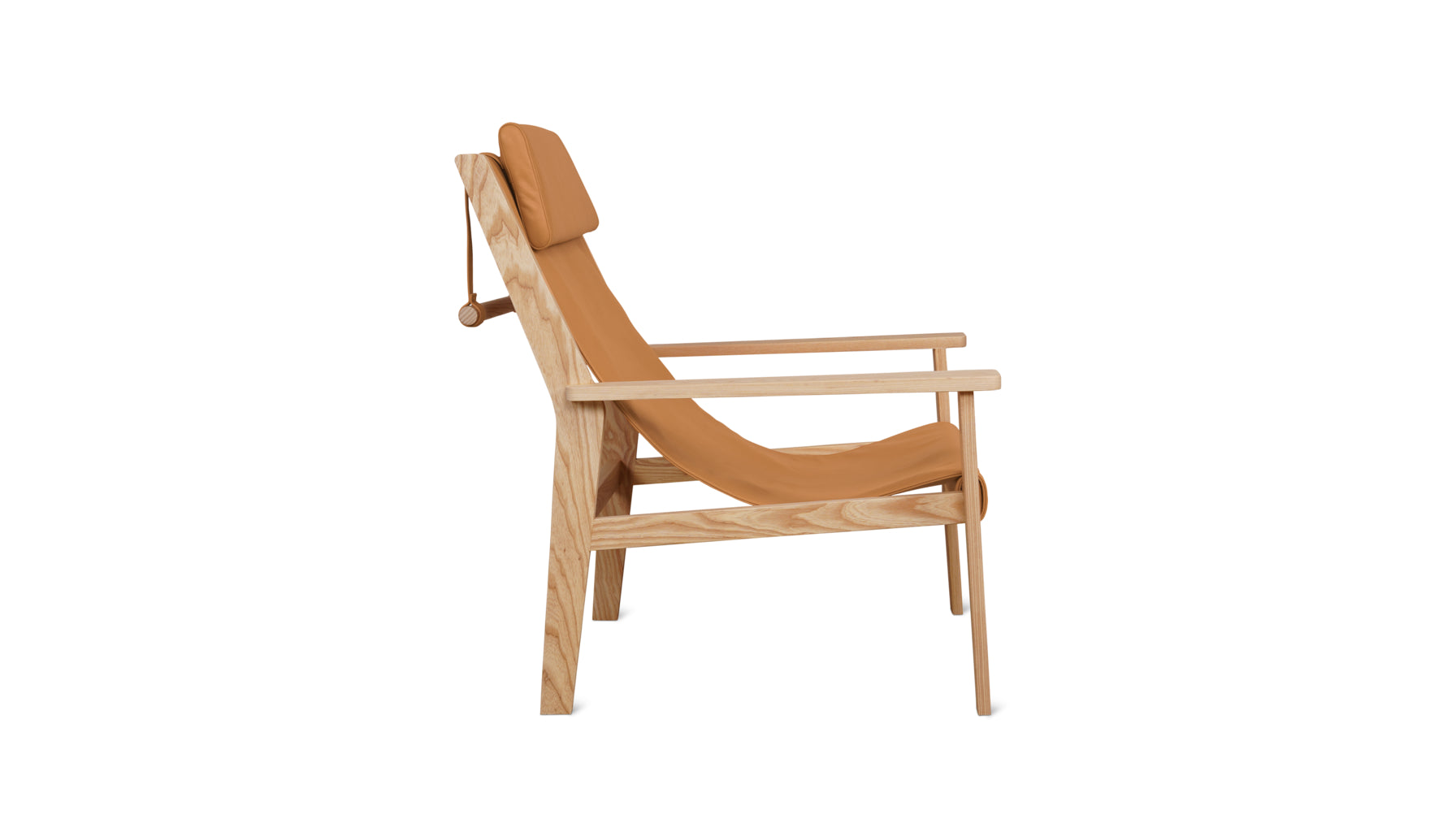 Sweet Life Sling Lounge Chair With Headrest, Terracotta Ash - Image 4