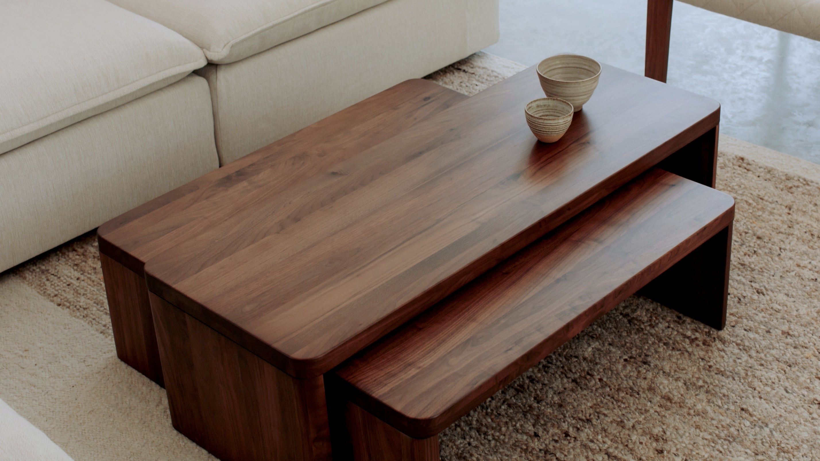 Form Coffee Table, Square, American Walnut - Image 2