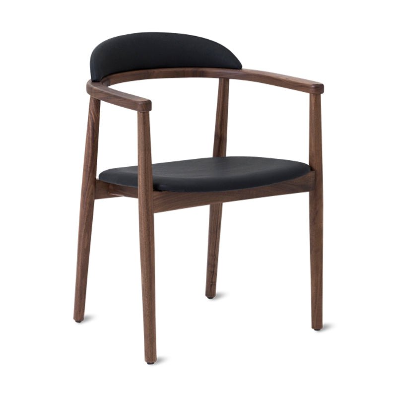 Count On Me Dining Chair, Walnut, Black Seat Sundays Company