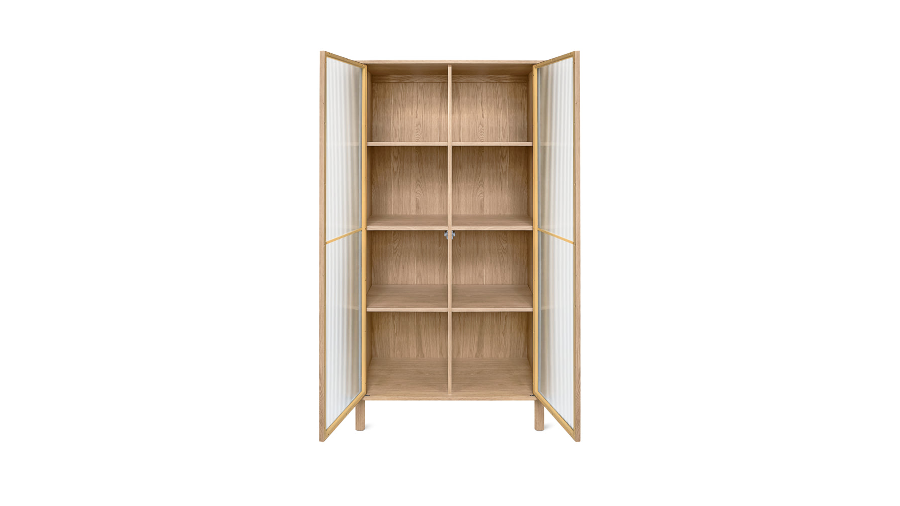 Showcase Cabinet, White Oak - Image 7