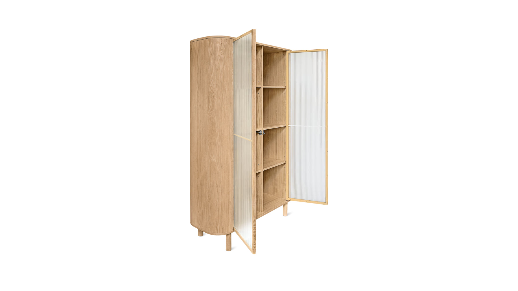 Showcase Cabinet, White Oak - Image 8