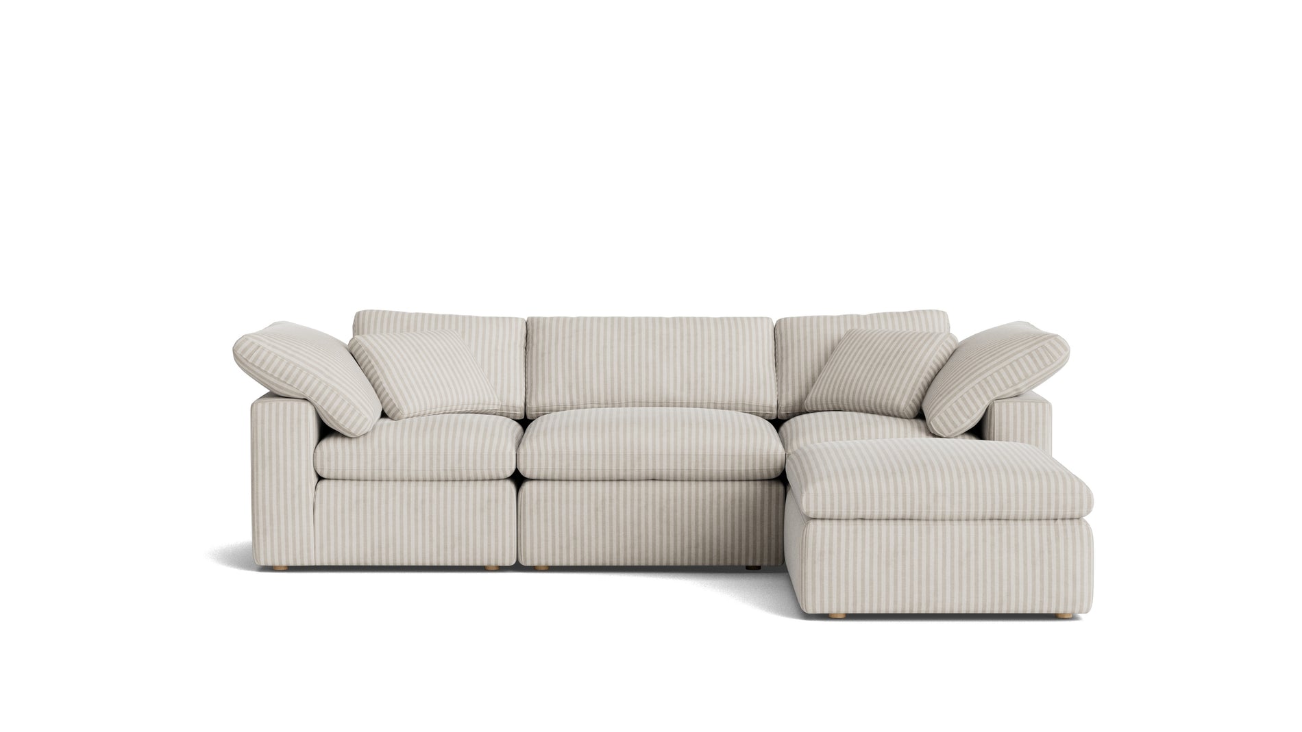 Movie Night™ 4-Piece Modular Sectional, Standard, Newport Stripe_image