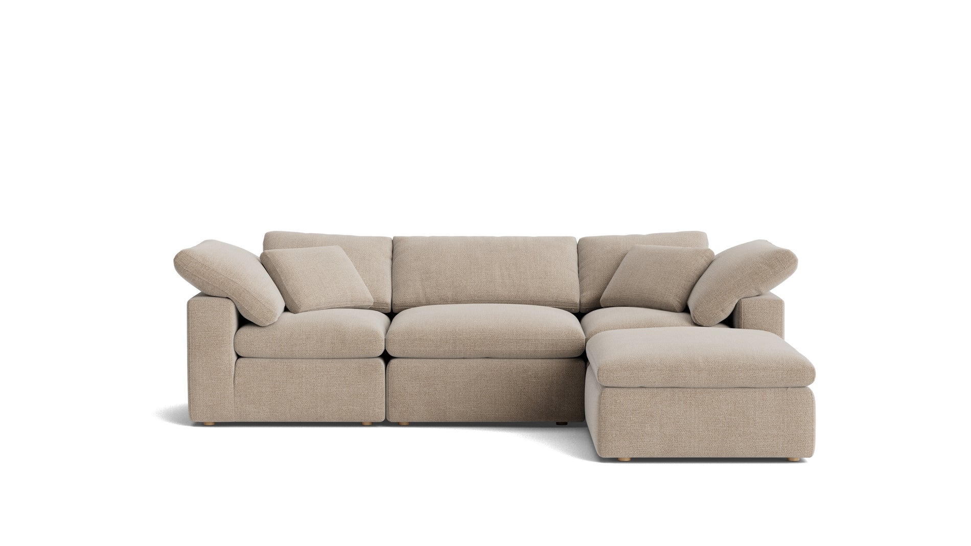 Movie Night™ 4-Piece Modular Sectional, Standard, Champagne_image