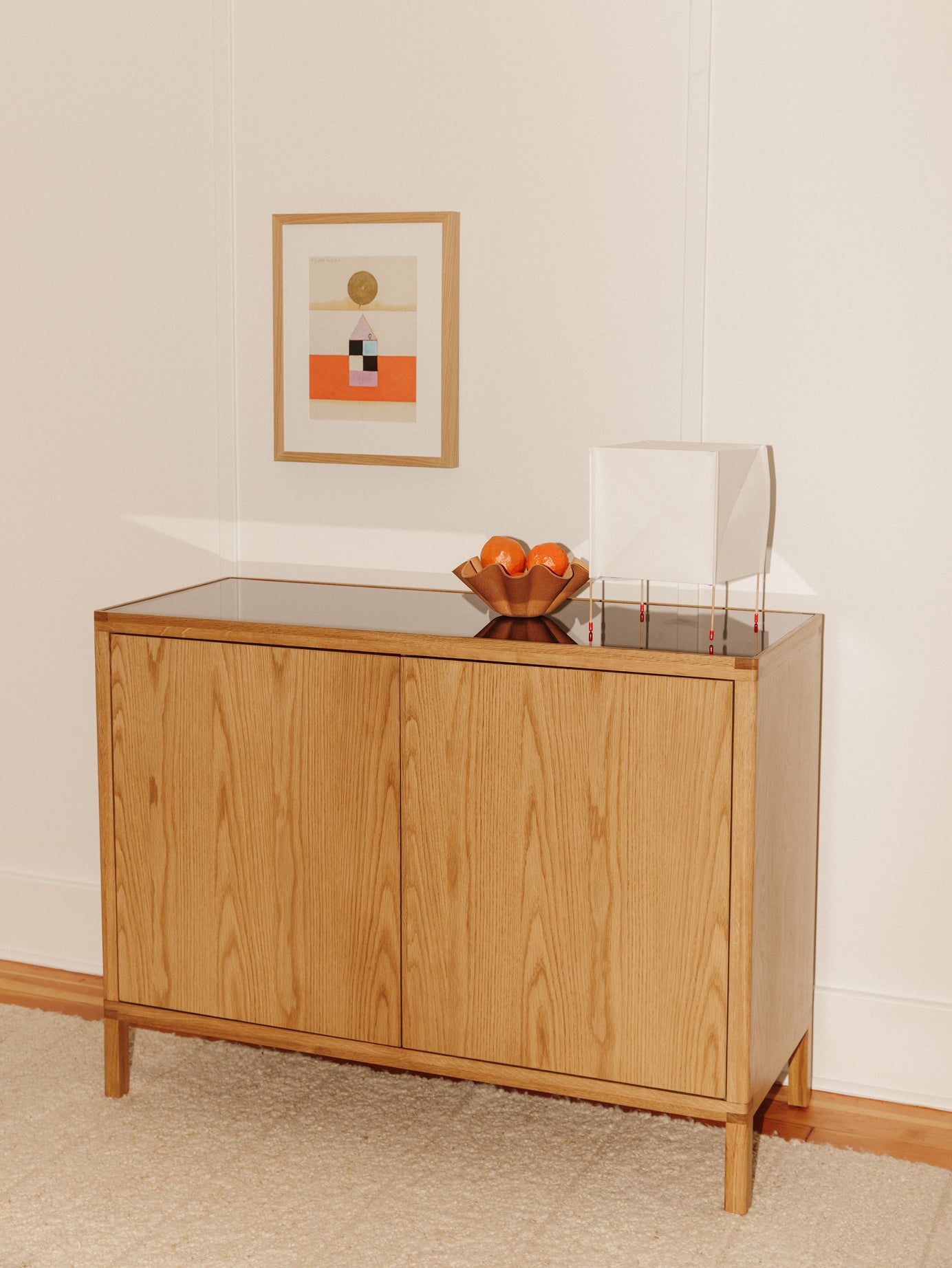 Glimpse Cabinet, White Oak