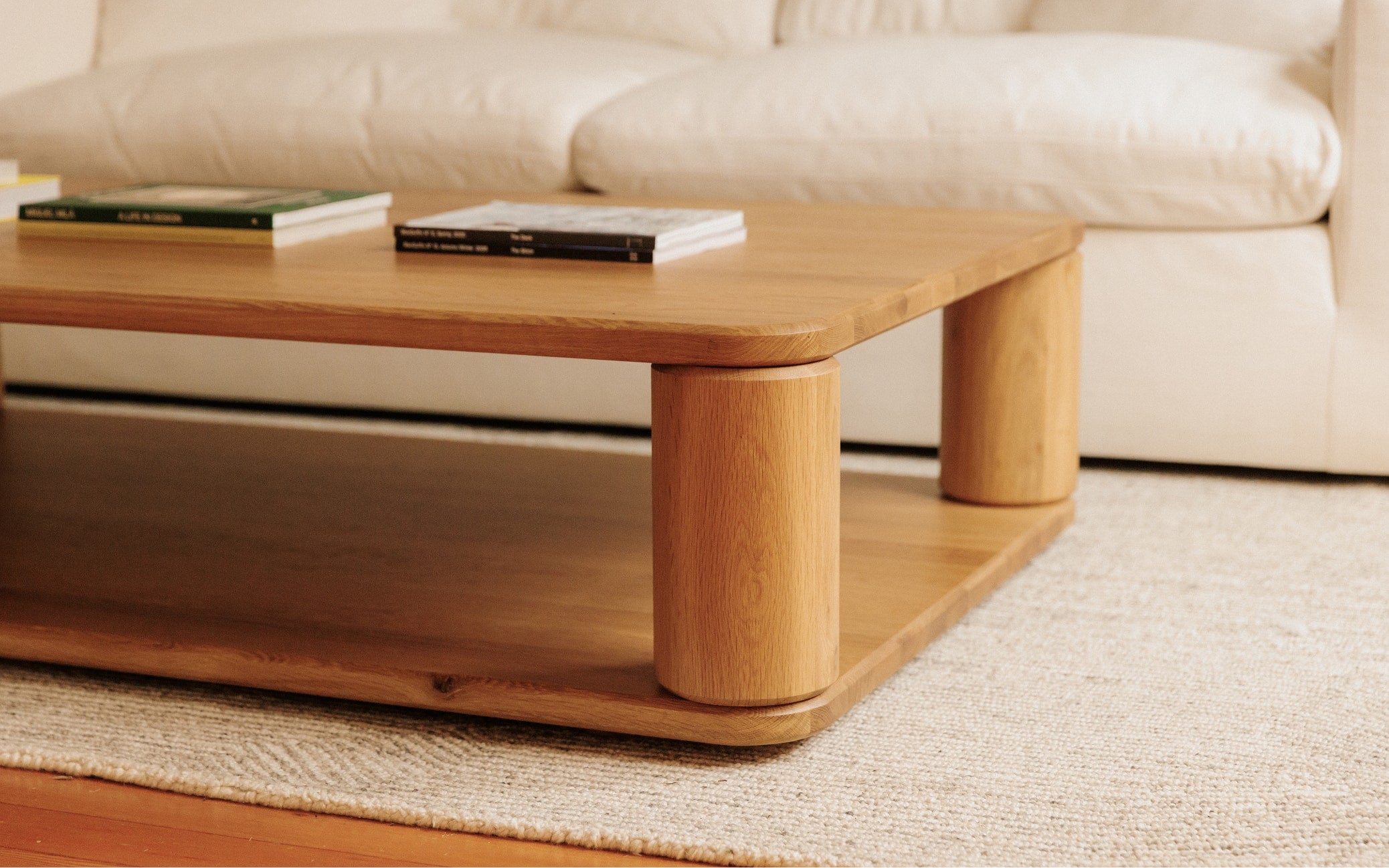 Double Feature Coffee Table, Regular, Oak