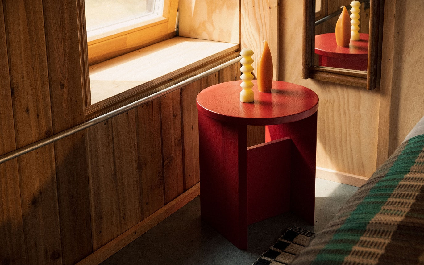 Field Stool, Limited Edition, Poppy