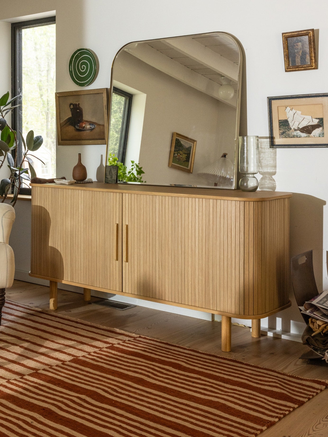 Easy Edge Sideboard All Wood, Regular, White Oak