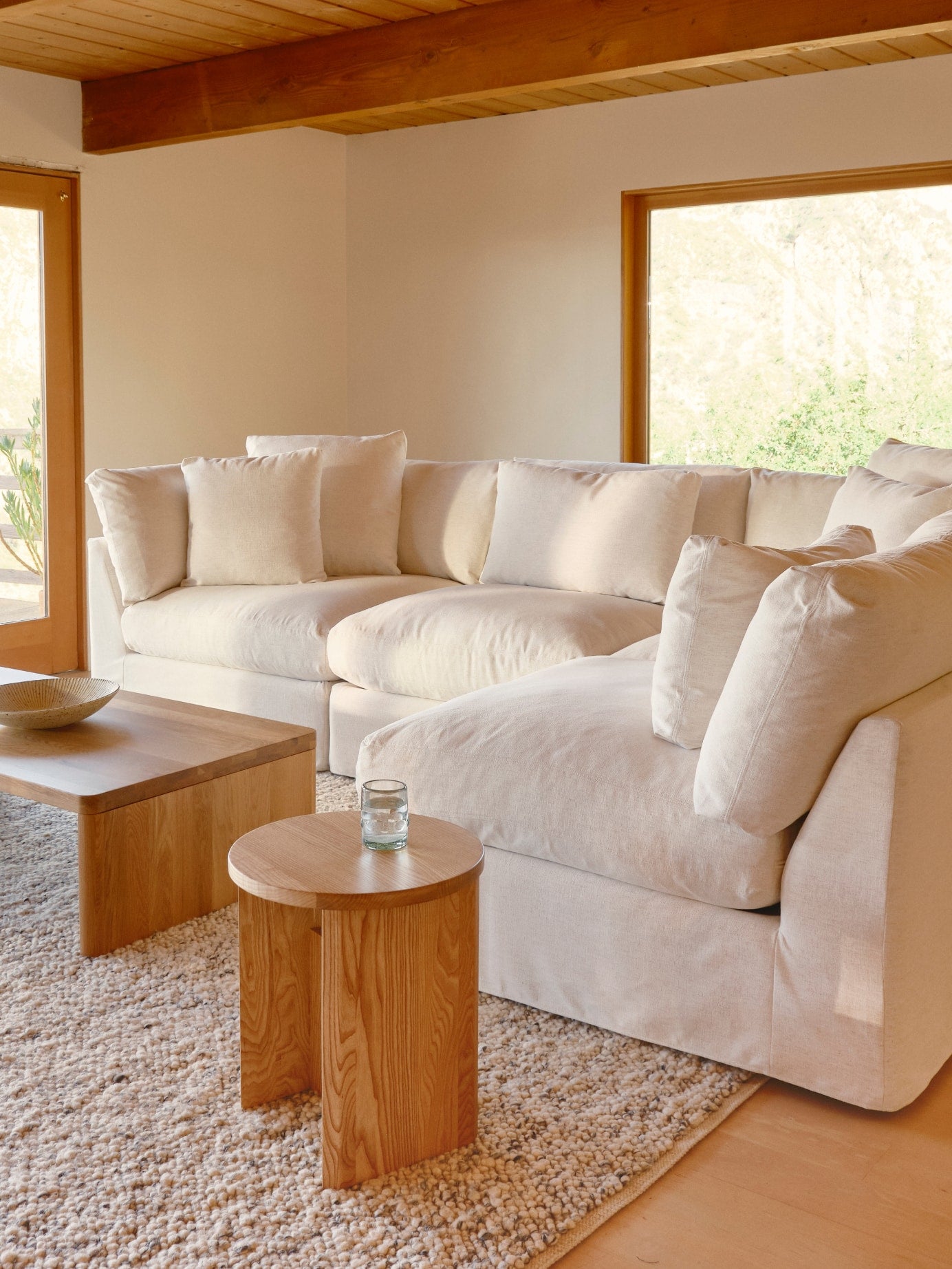 Get Together™ 4-Piece Modular Sectional, Large, Cream Linen