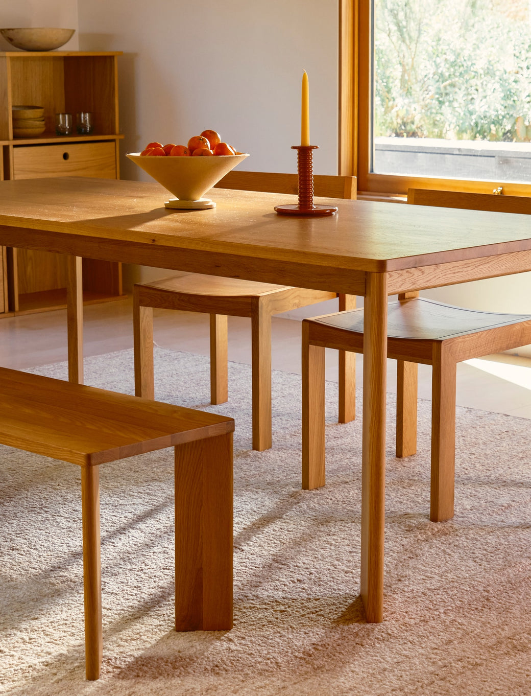 Frame Dining Table, Seats 4-6 People, Oak