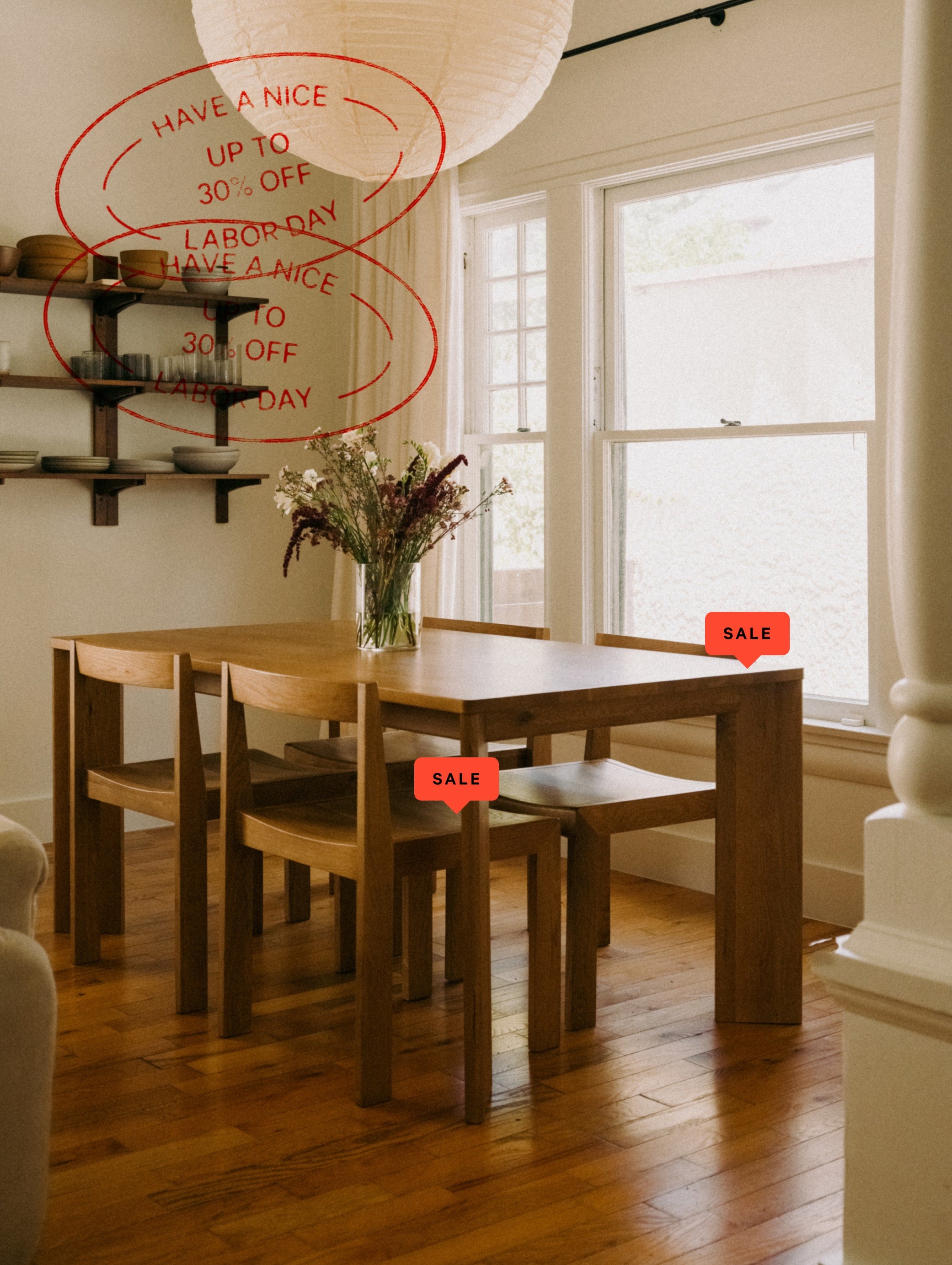 Frame Dining Table, Seats 4-6 People, American Walnut