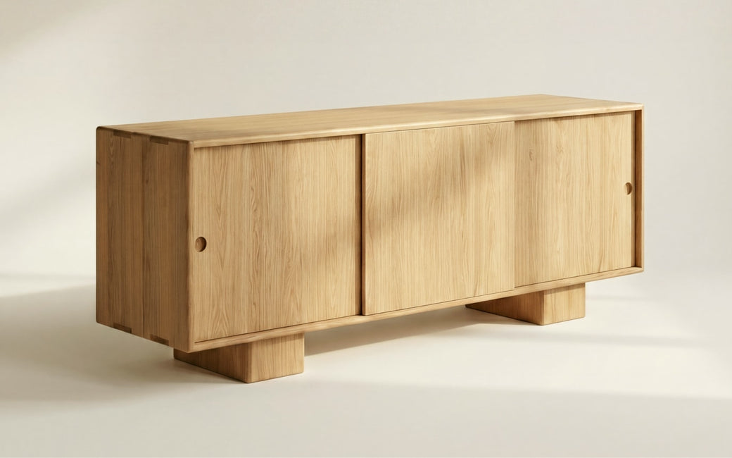 Square Up Sideboard, Oak