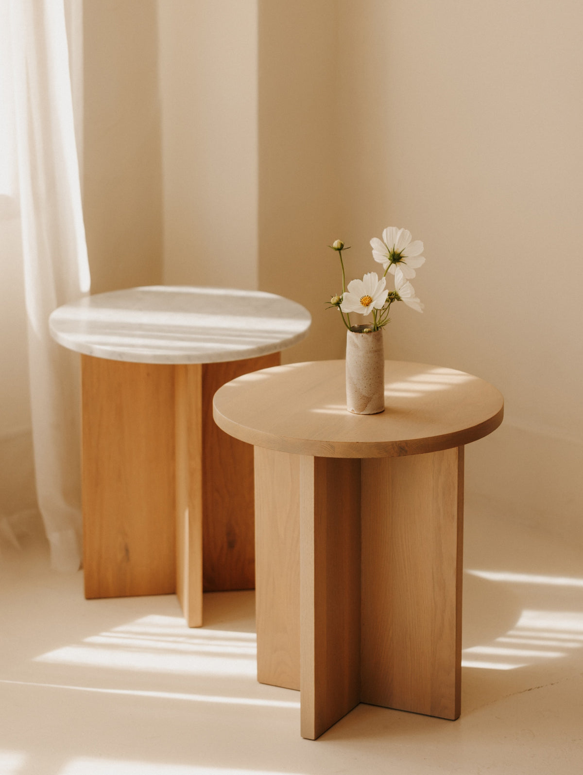 Harbour Side Table, Pale Oak