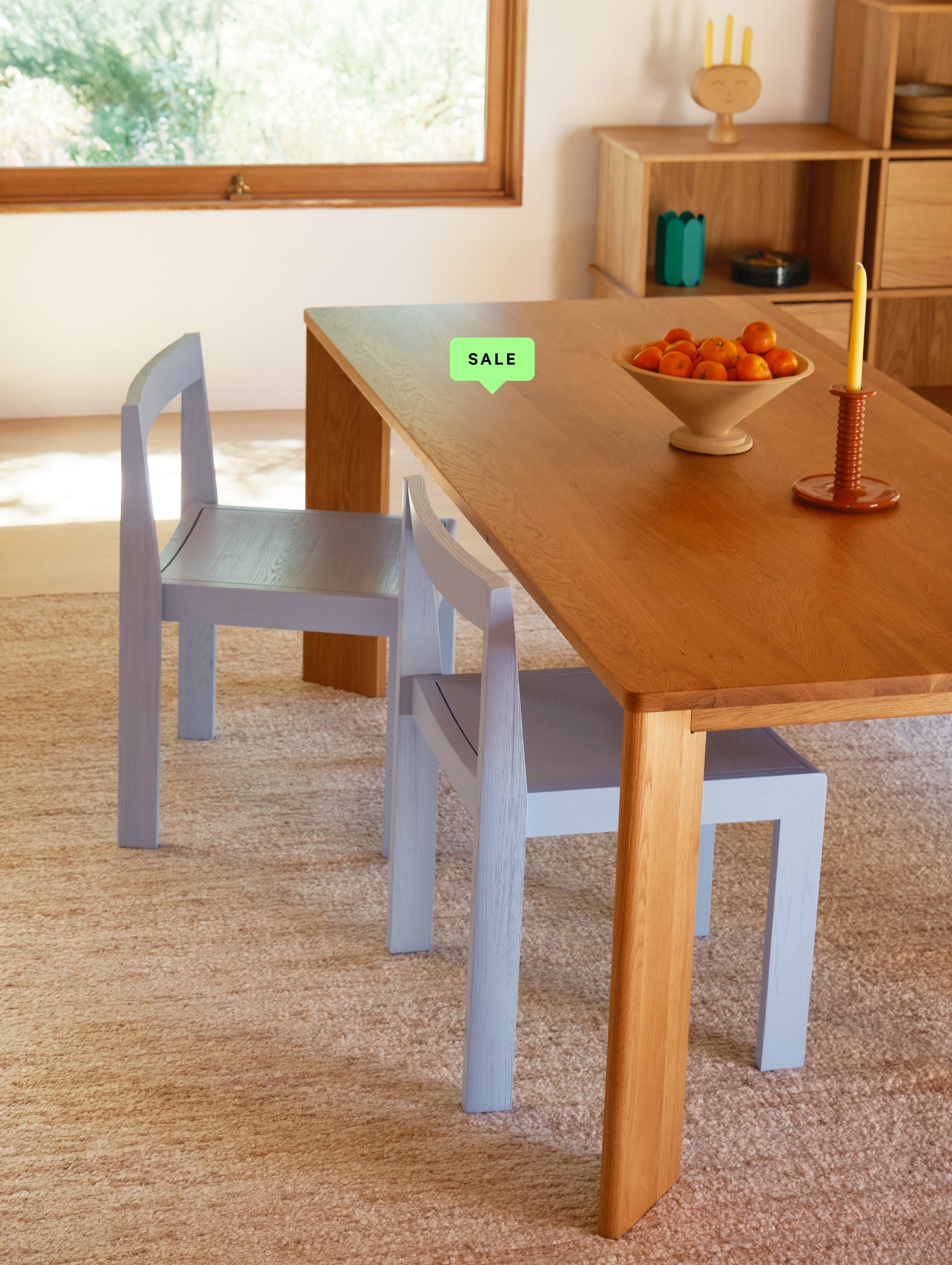 Frame Dining Table, Seats 6-8 People, Oak