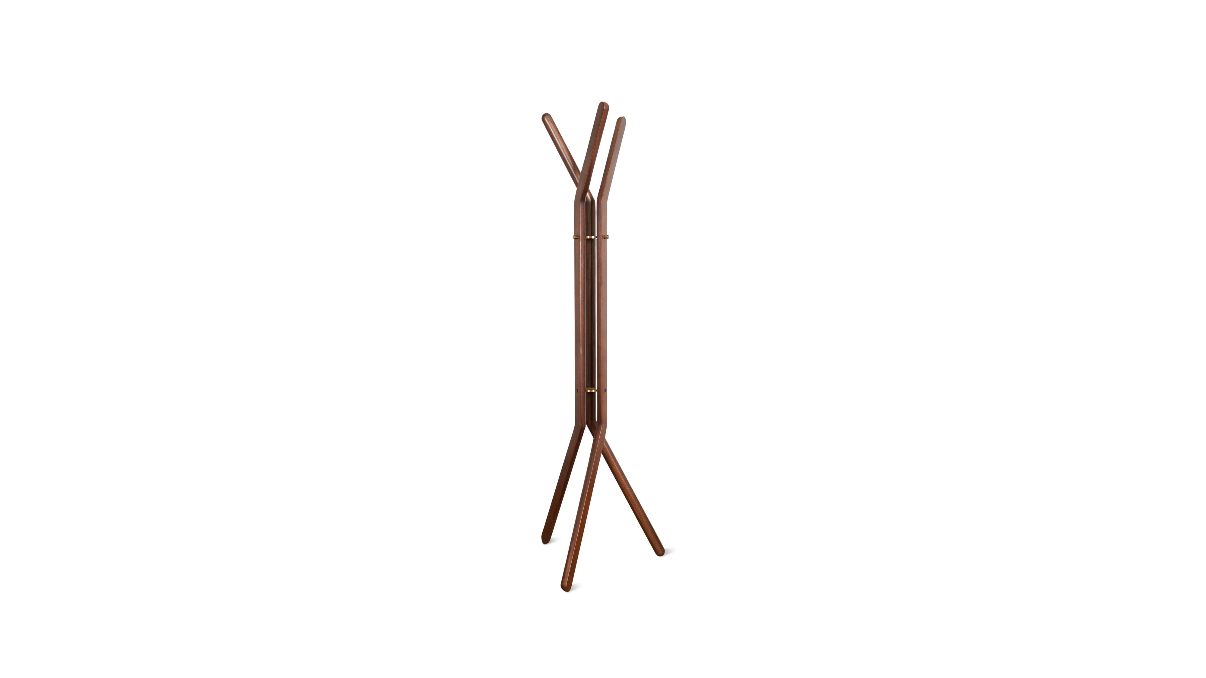 Unwind Coatrack, Stained Walnut