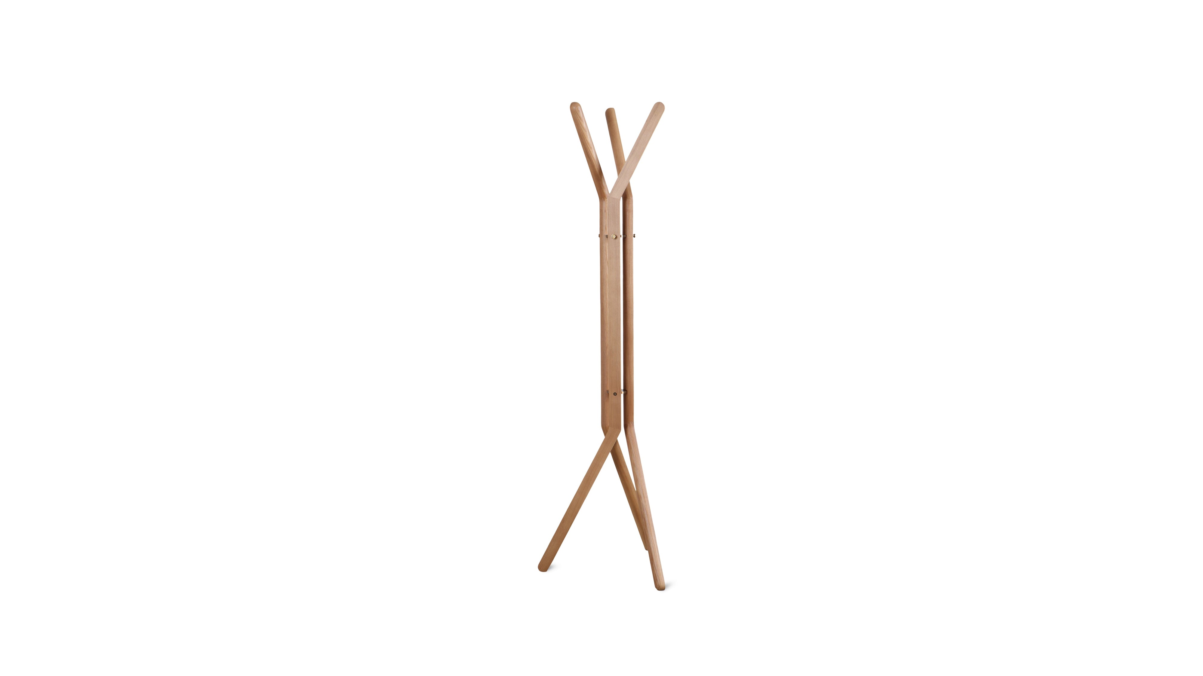 Unwind Coatrack, Stained Oak
