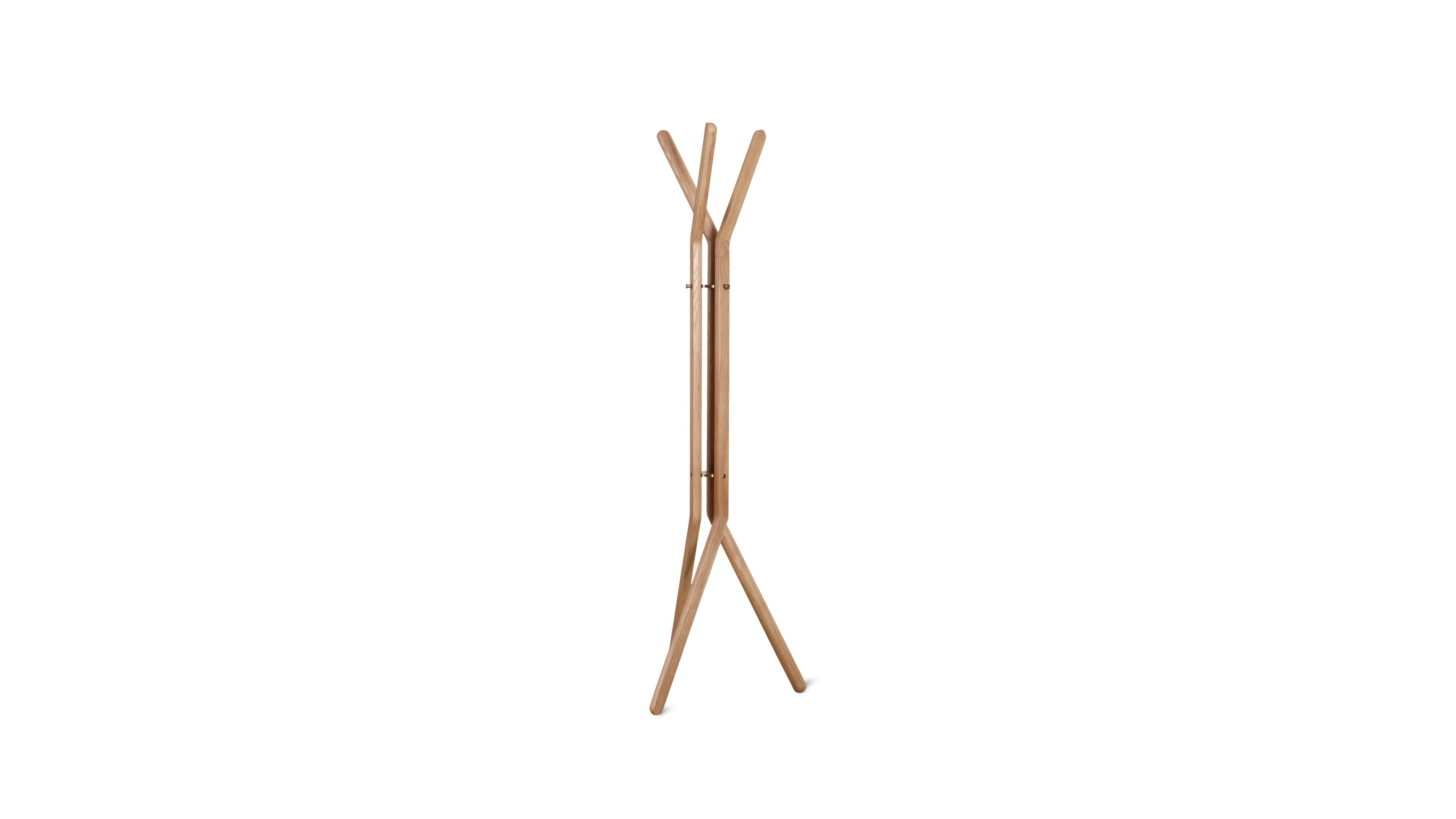 Unwind Coatrack, Stained Oak