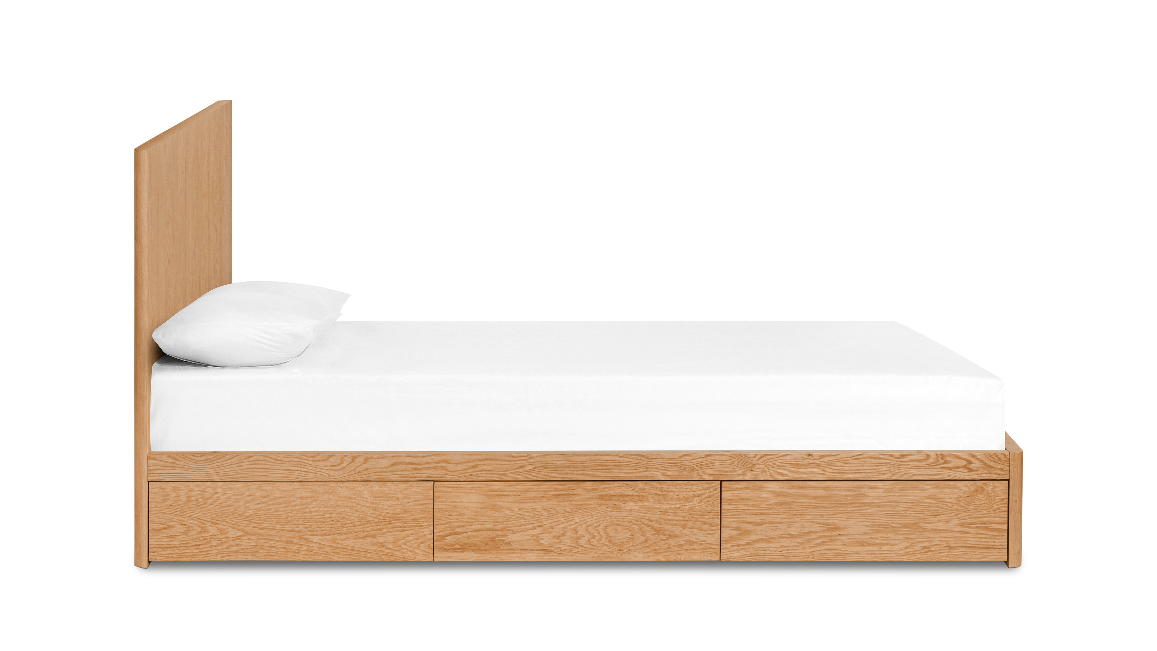 Form Bed With Storage, Queen, Oak - Image 3