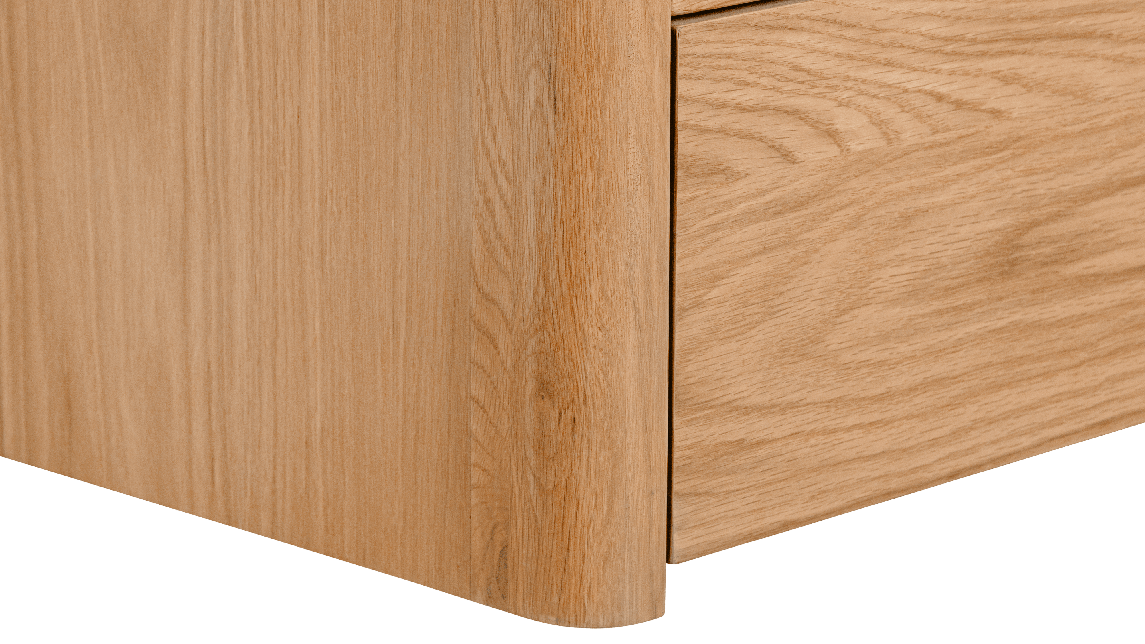 Form Storage Bed, Queen, White Oak