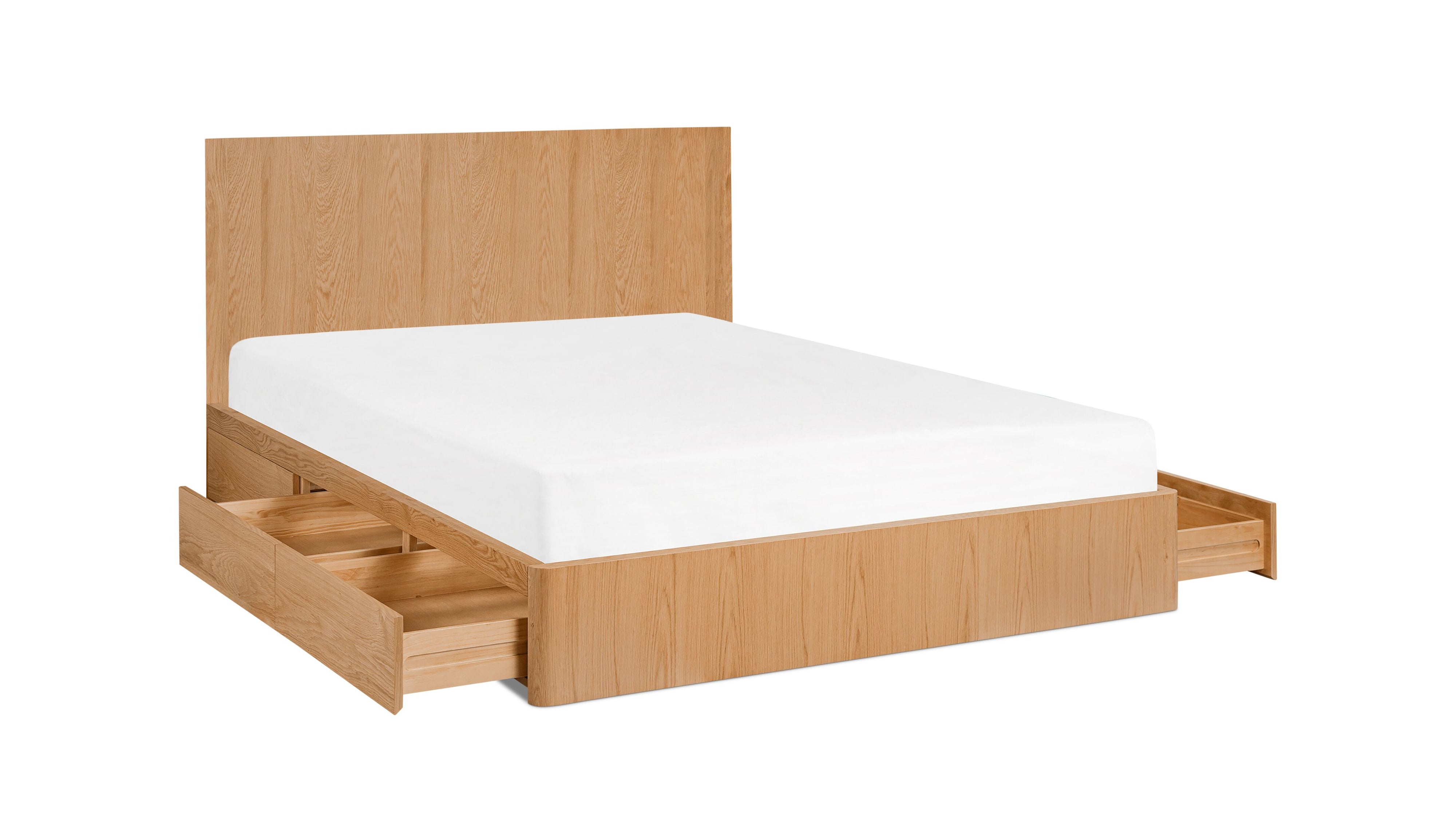 Form Storage Bed, Queen, White Oak - Sundays CompanyBED-JU-001-024-0