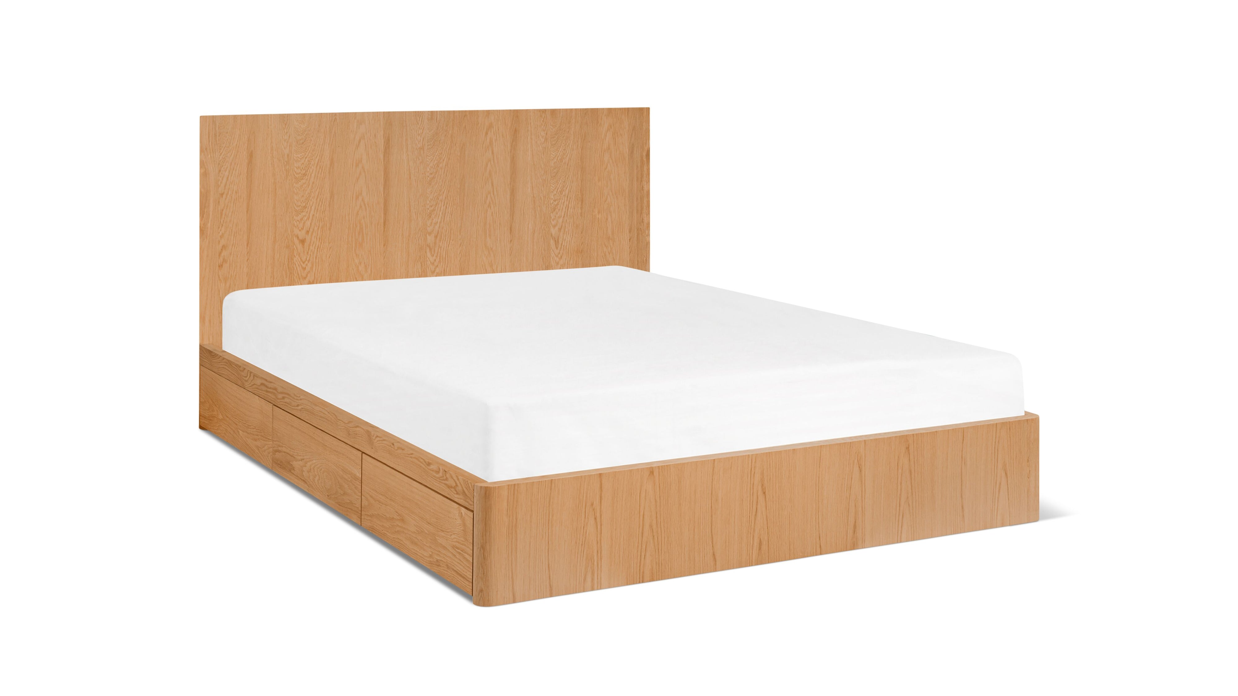 Form Storage Bed, Queen, White Oak - Sundays CompanyBED-JU-001-024-0