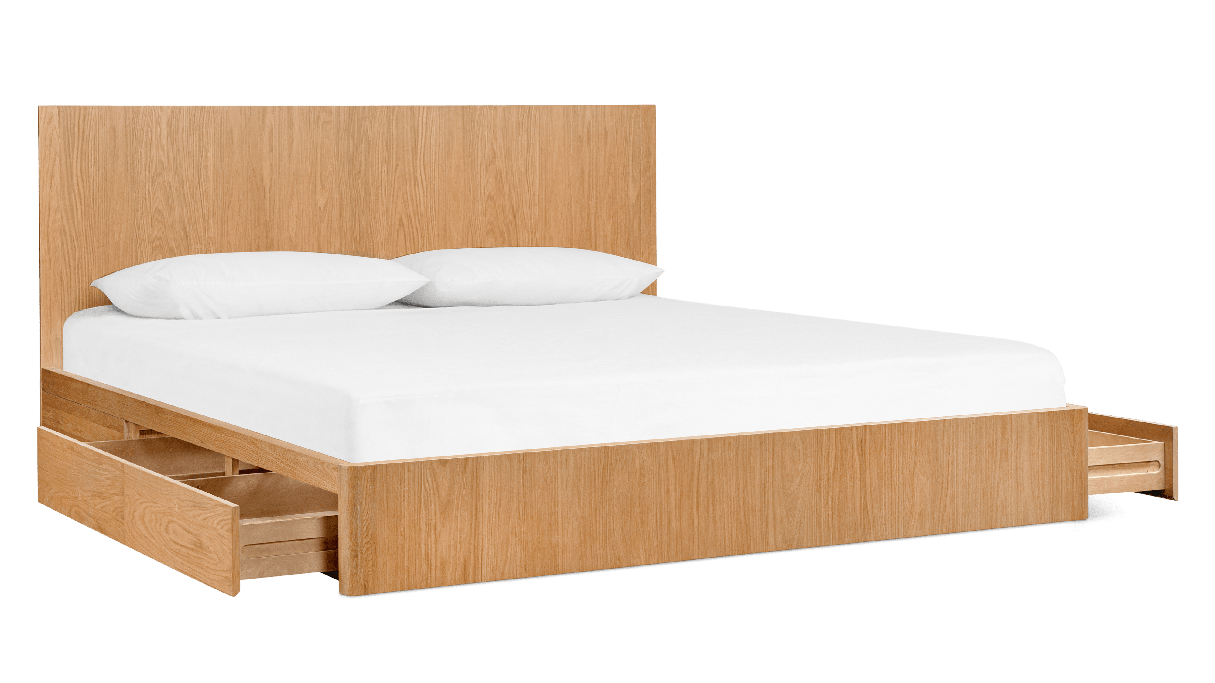 Form Bed With Storage, King, White Oak - Sundays CompanyBED - JU - 002 - 024 - 0