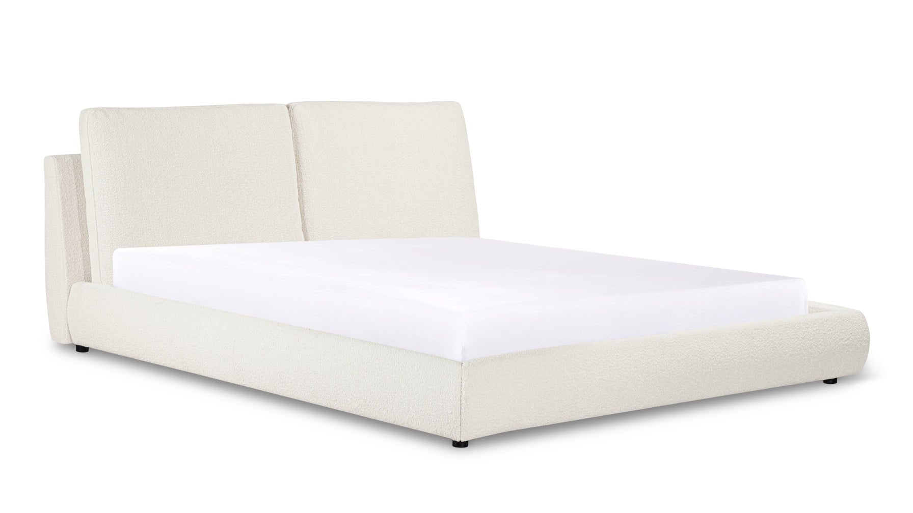 Cloud Bed, Queen, Cream Boucle