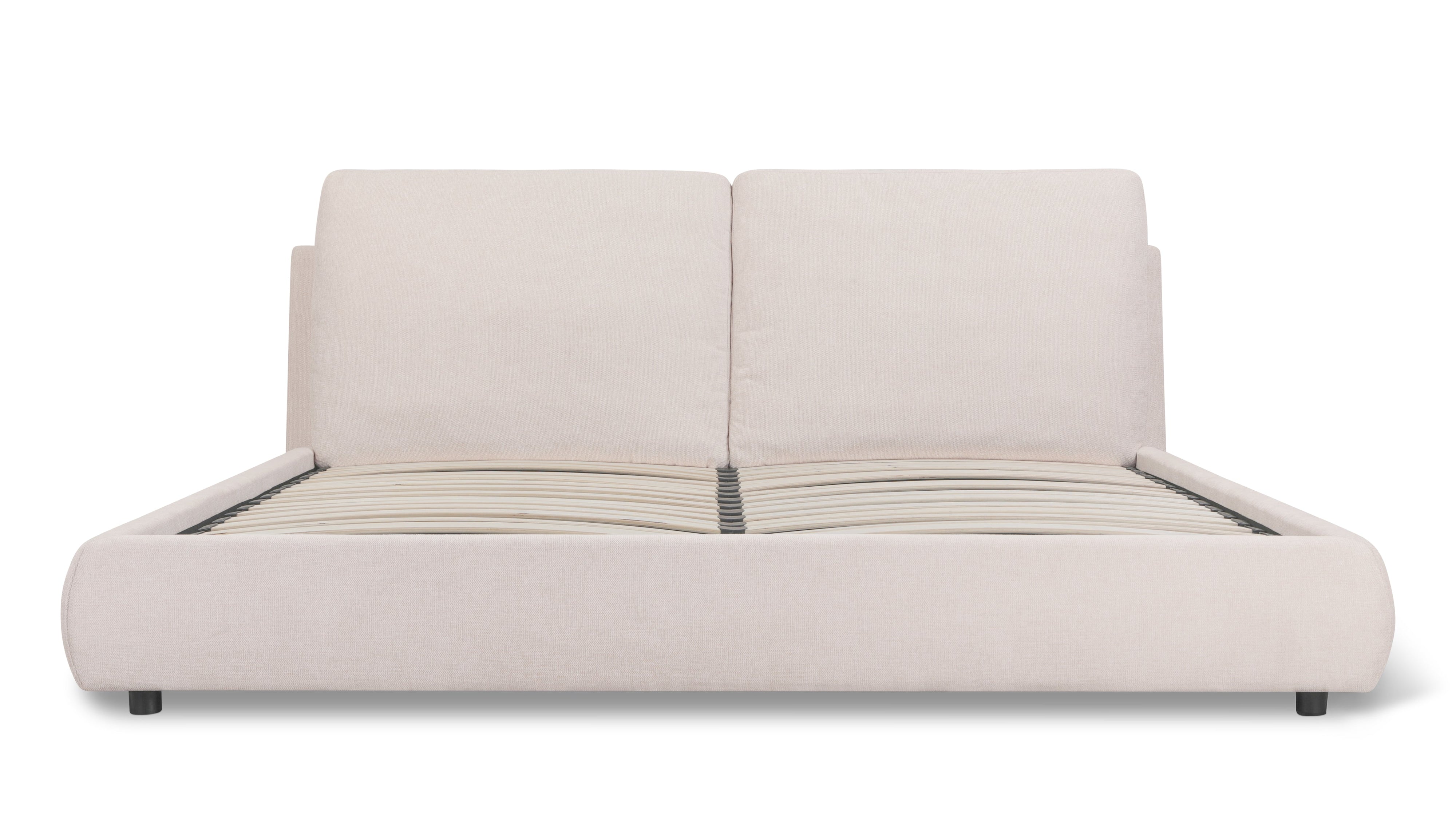 Cloud Bed With Storage, King, Latte