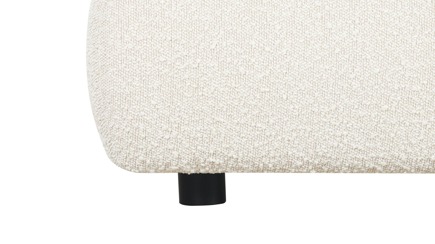 Cloud Bed with Storage, King, Cream Boucle