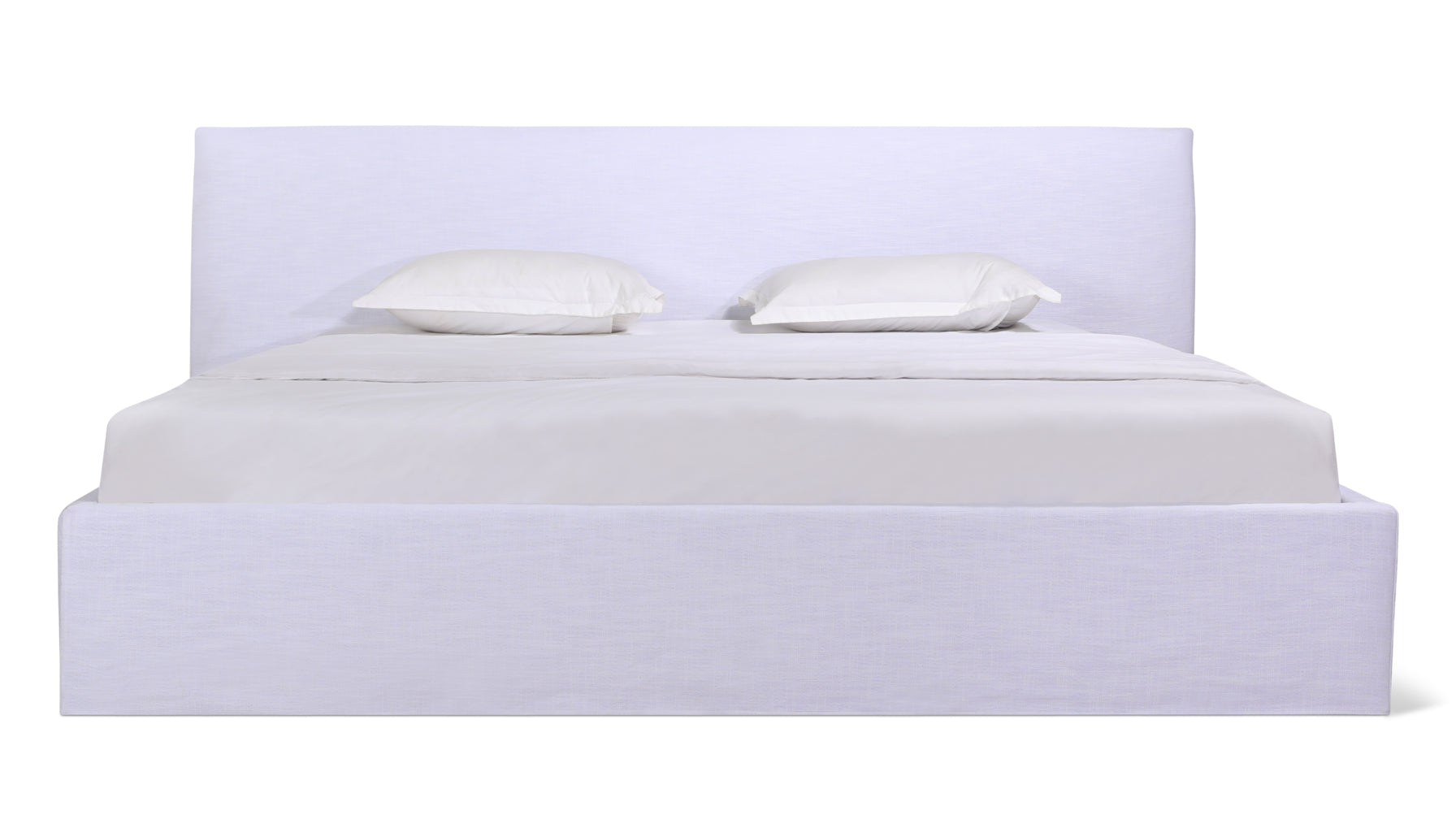 Wave Bed with Storage, King, White - Image 1