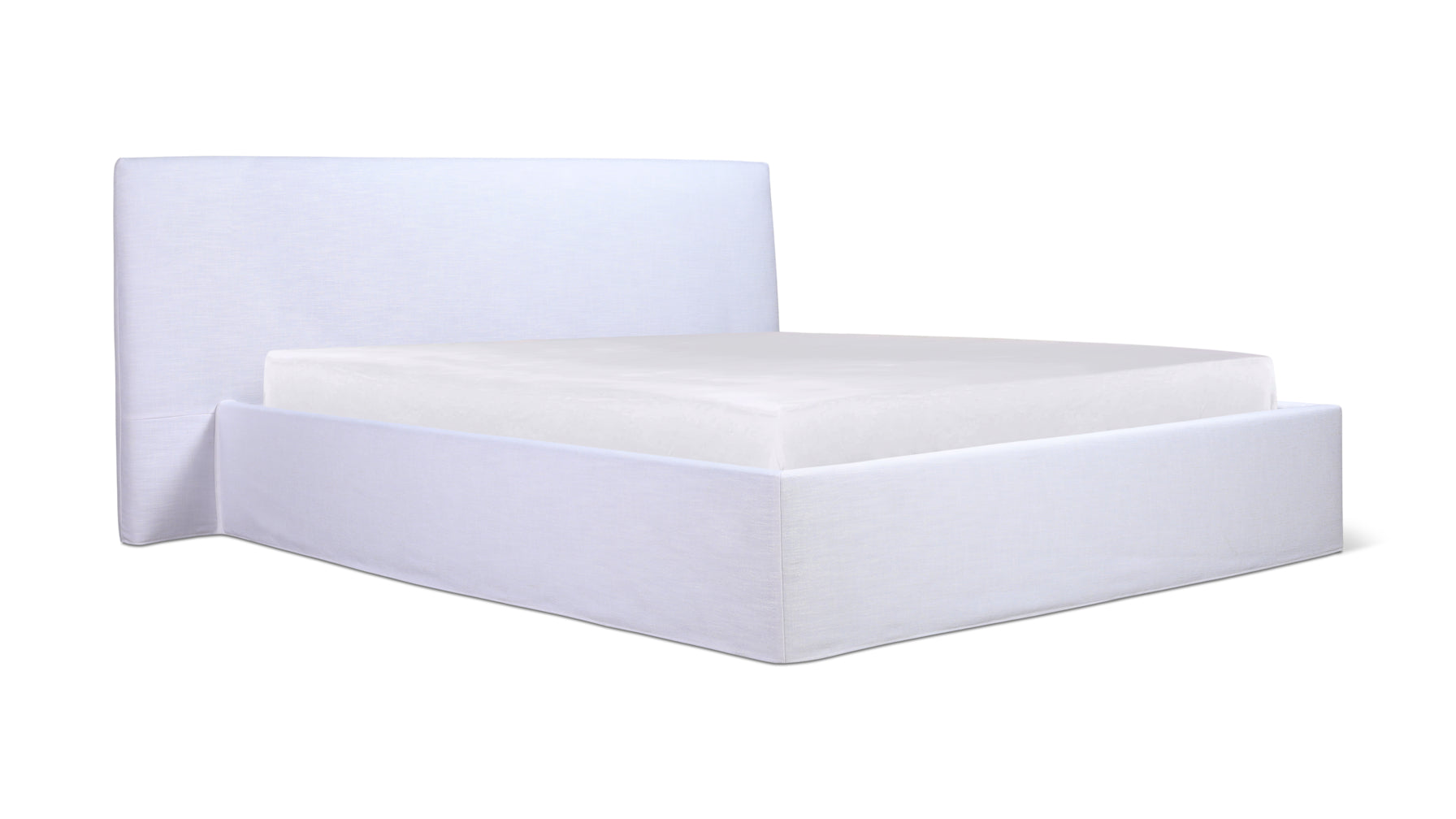 Wave Bed with Storage, King, White - Image 4