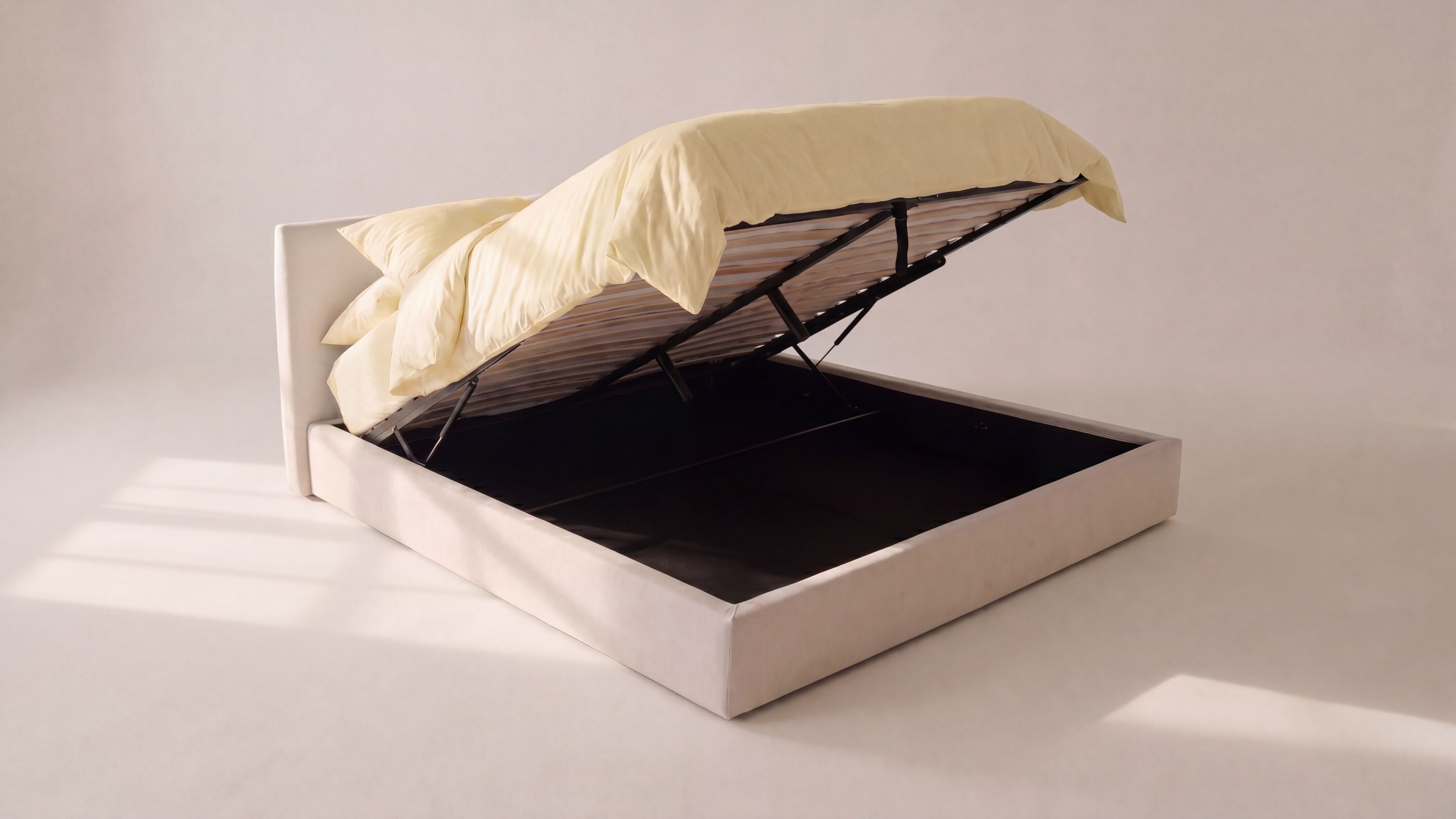 Wave Storage Bed, King, Latte - Sundays Company