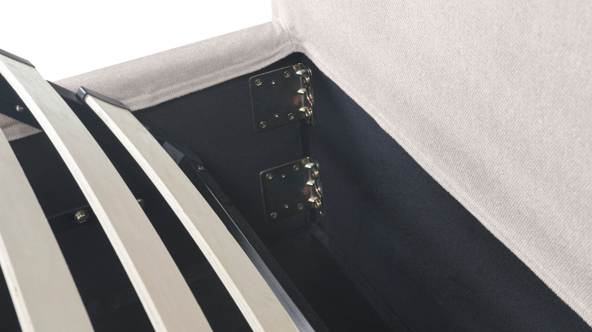 Wave Storage Bed, Queen, Latte