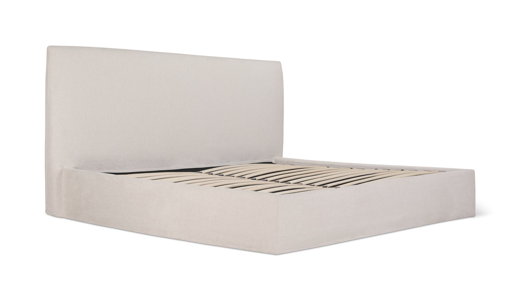 Wave Storage Bed, Queen, Latte