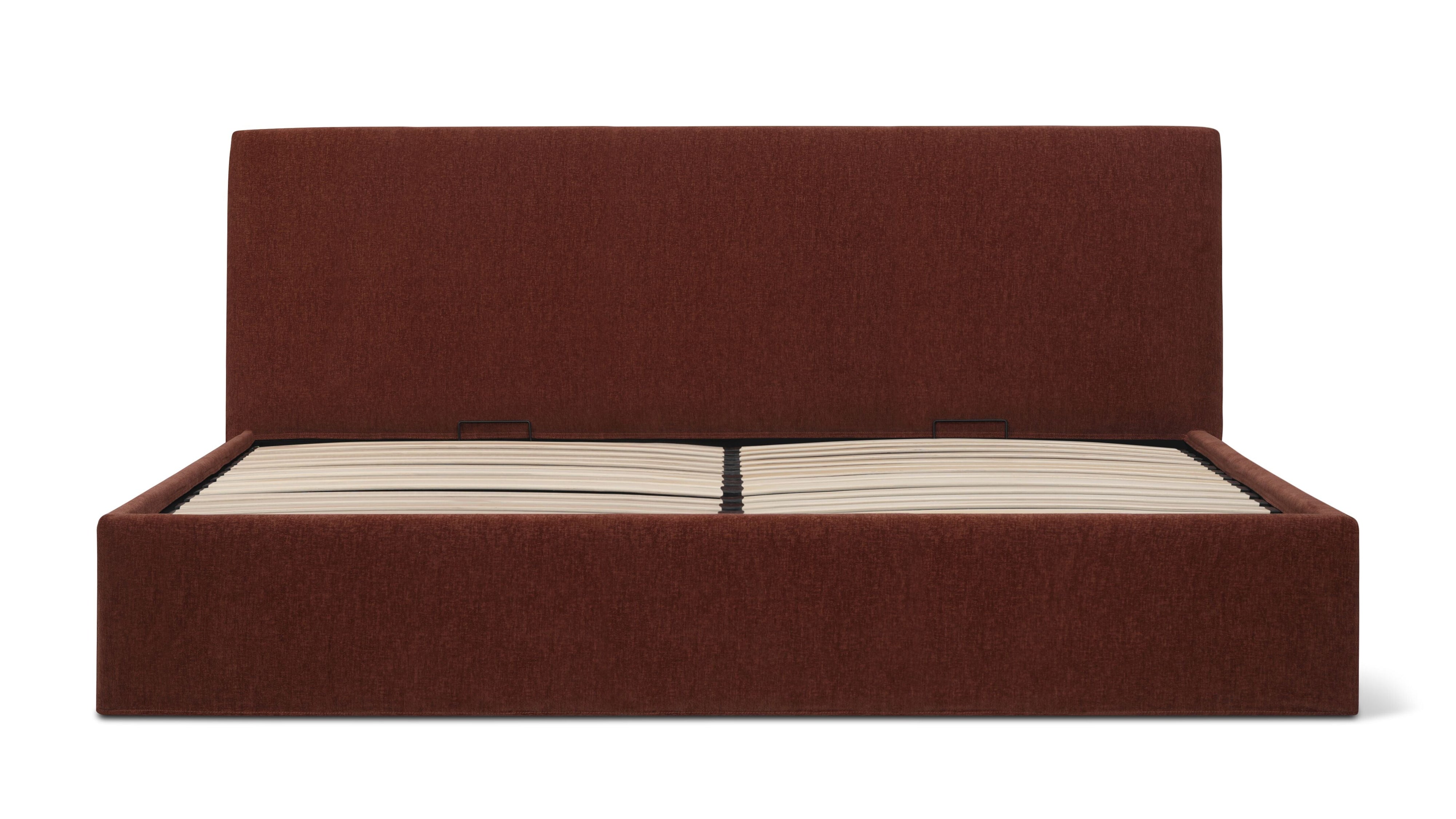 Wave Storage Bed, Queen, Toffee