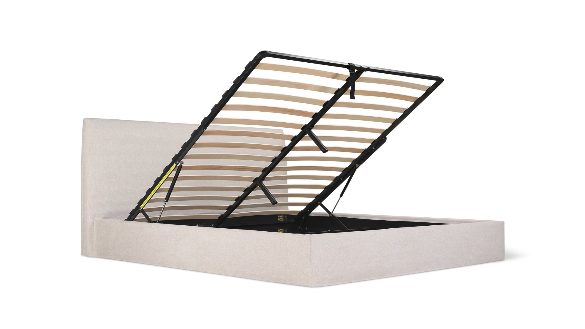 Wave Storage Bed, King, Latte