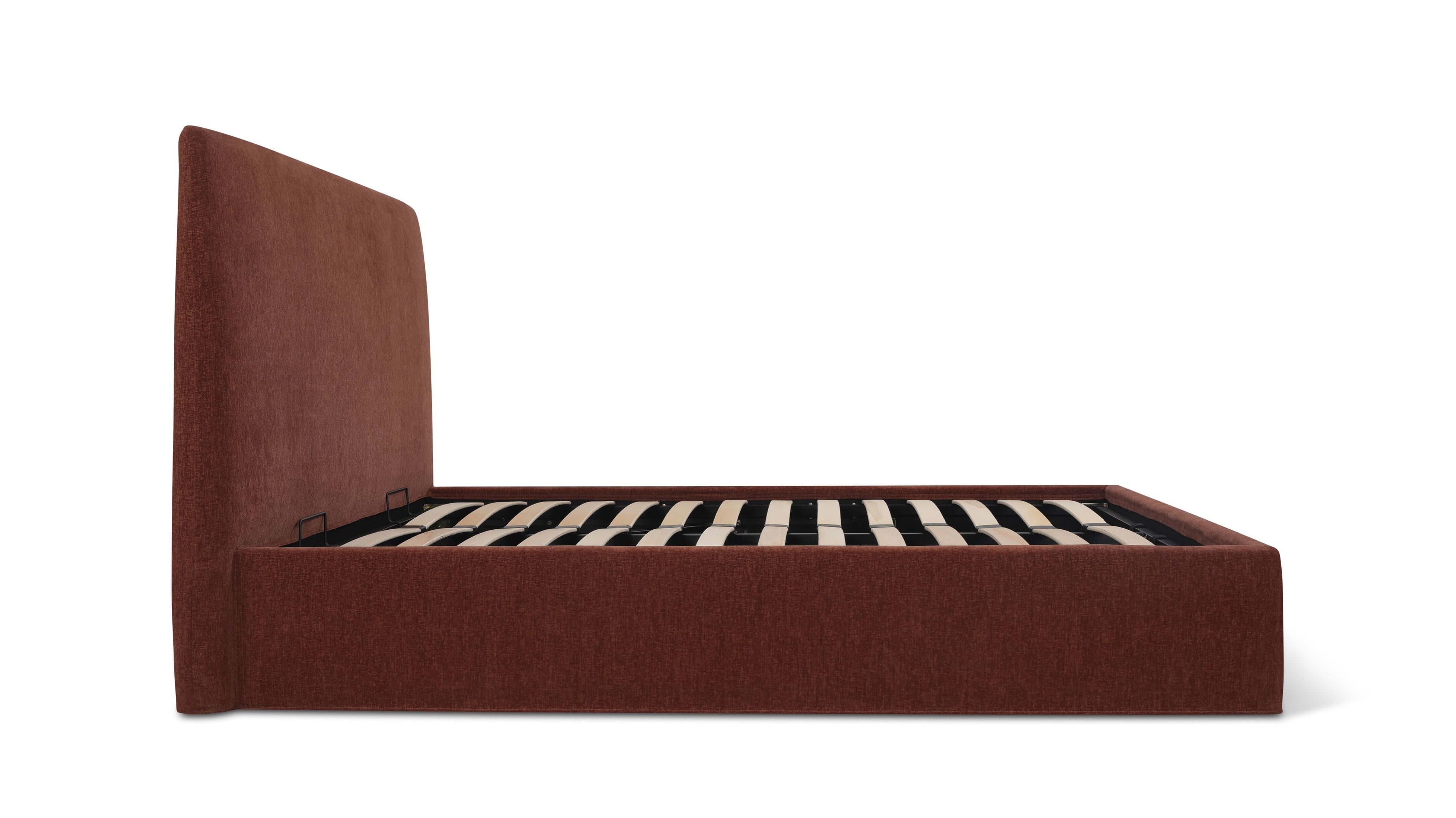 Wave Storage Bed, King, Toffee