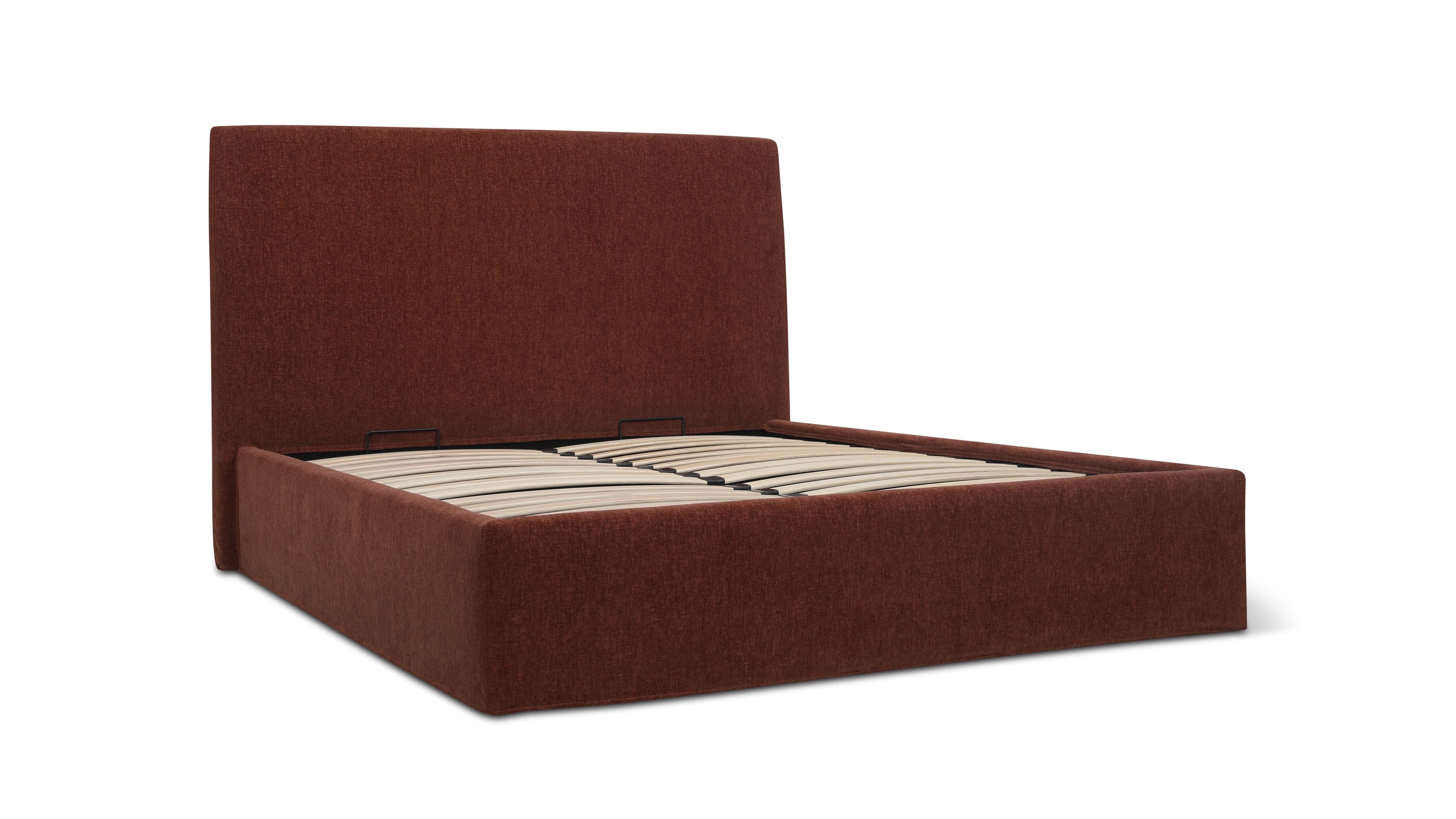 Wave Storage Bed, King, Toffee