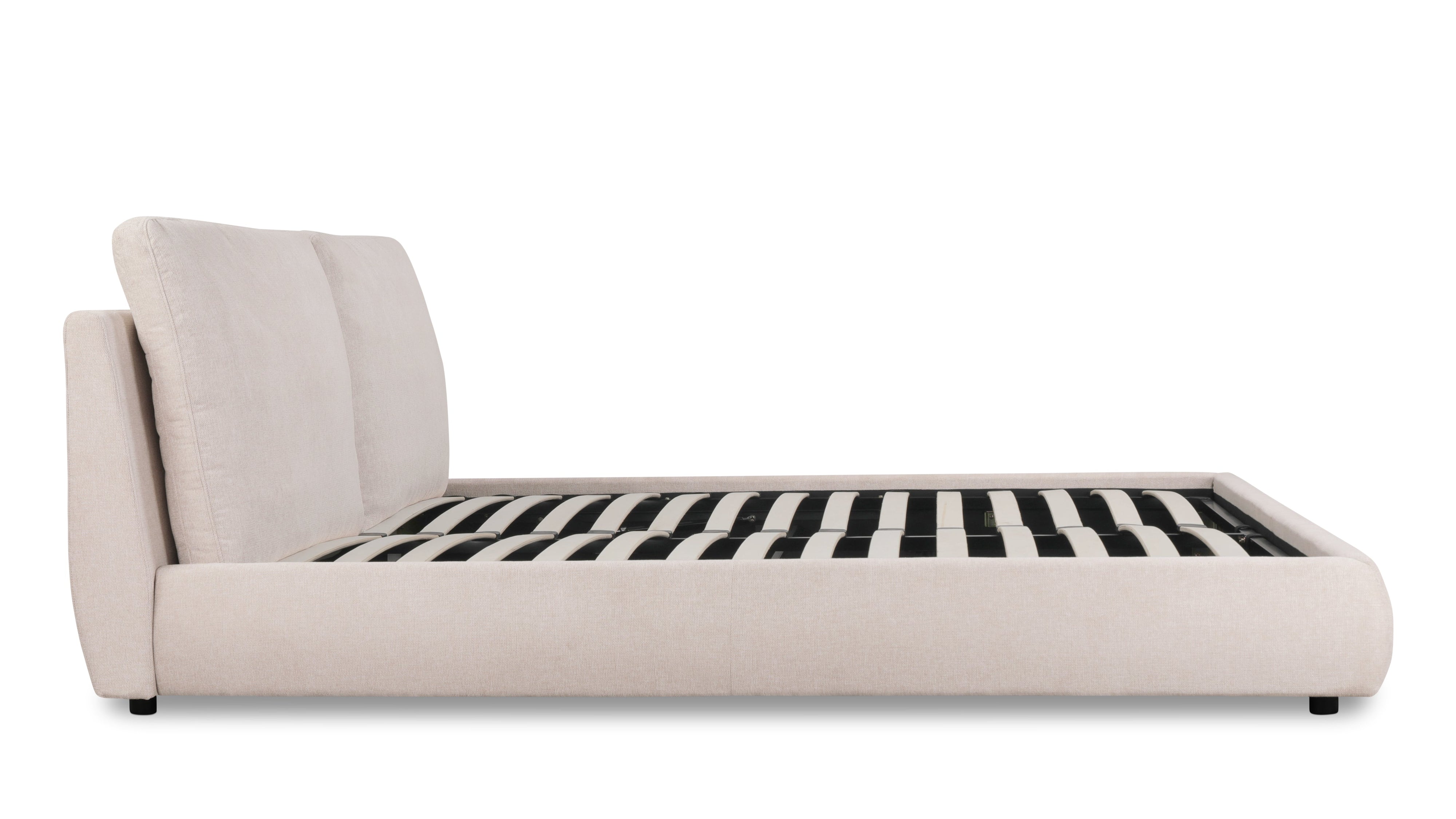 Cloud Bed With Storage, Queen, Latte