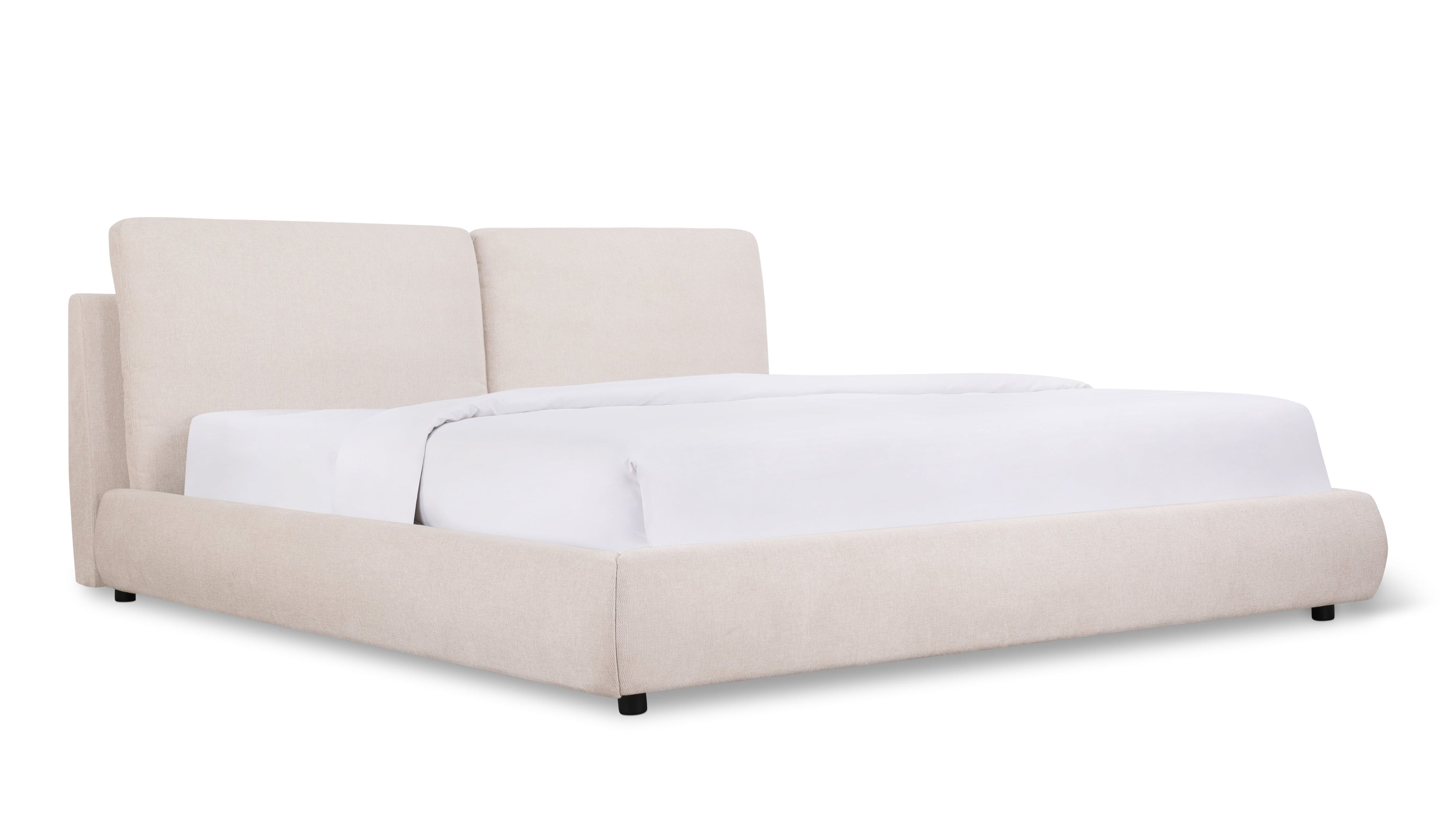 Cloud Bed With Storage, Queen, Latte