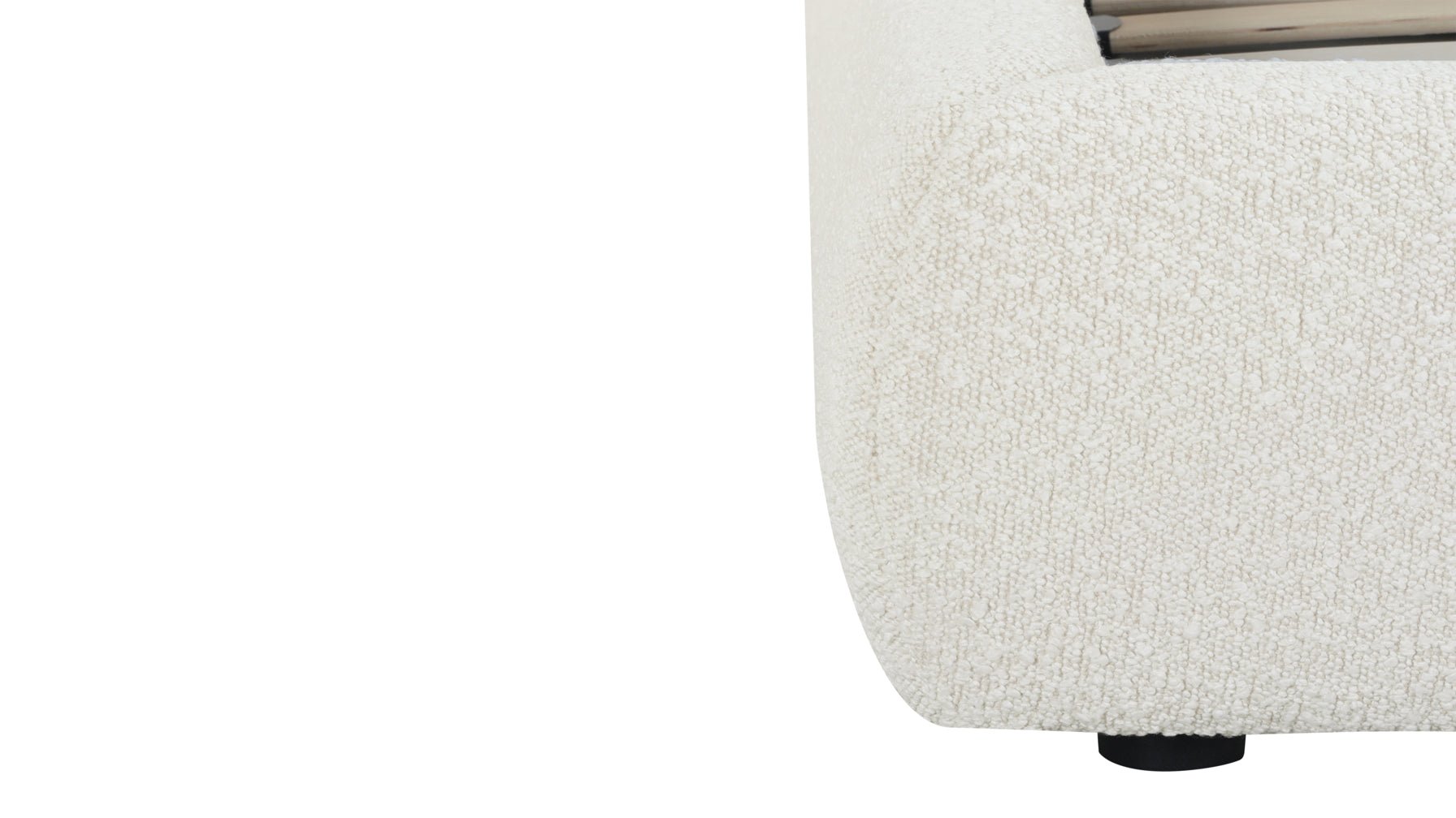 Dream Bed, King, Cream Boucle