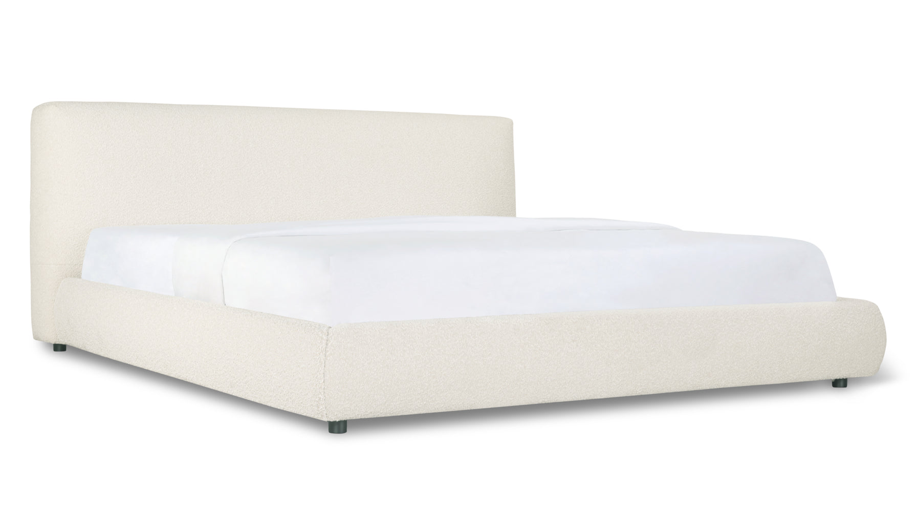 Dream Bed With Storage, Queen, Cream Boucle - Image 3