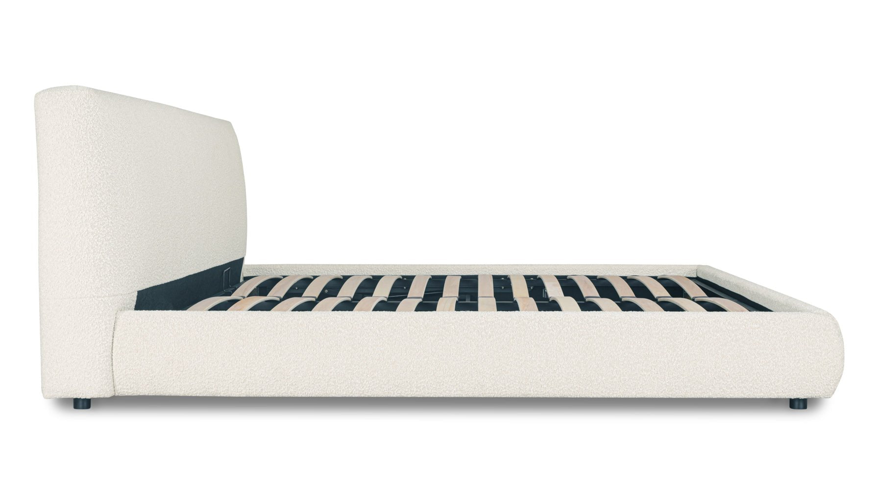 Dream Storage Bed, Queen, Cream Boucle