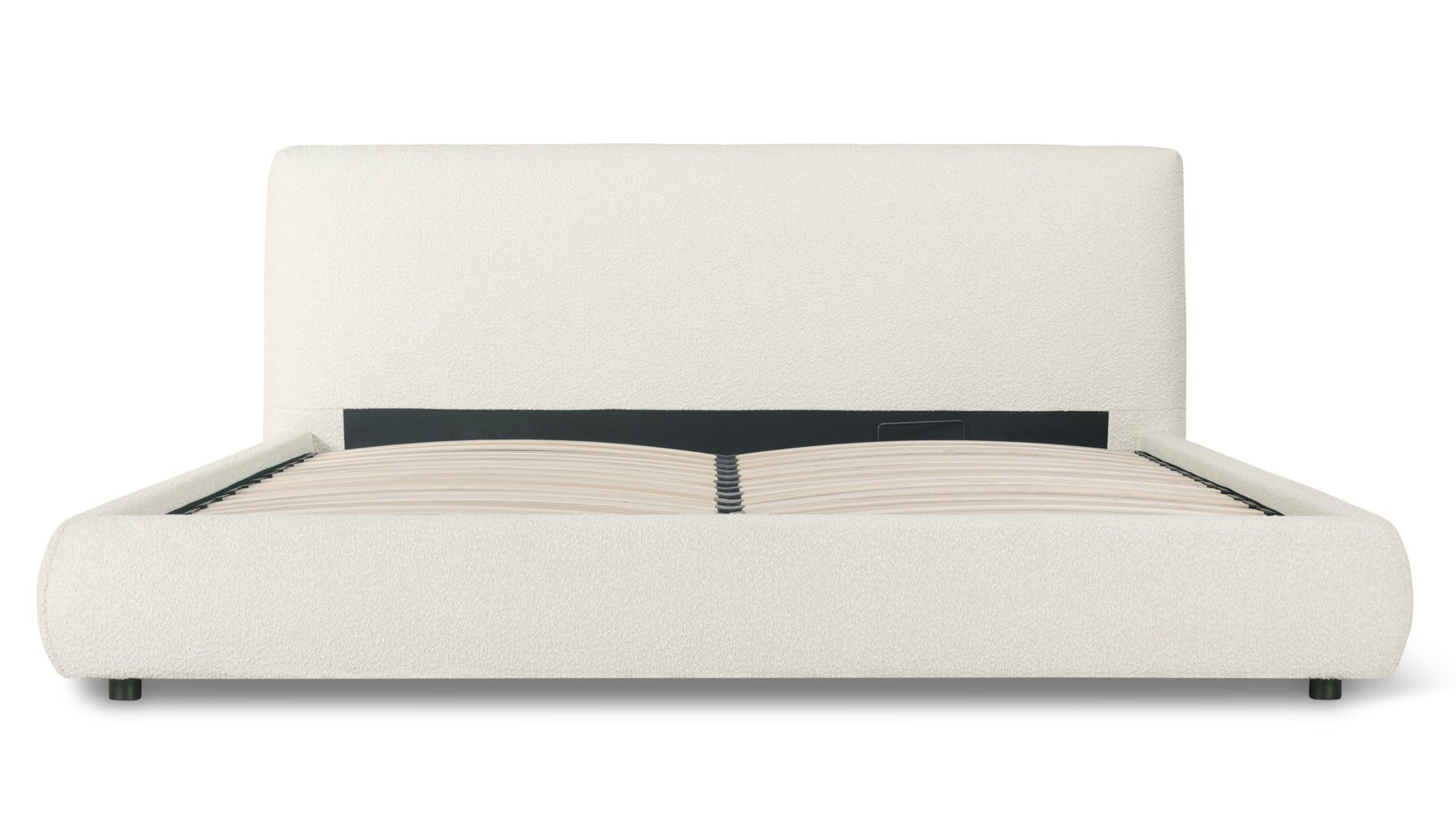 Dream Storage Bed, King, Cream Boucle