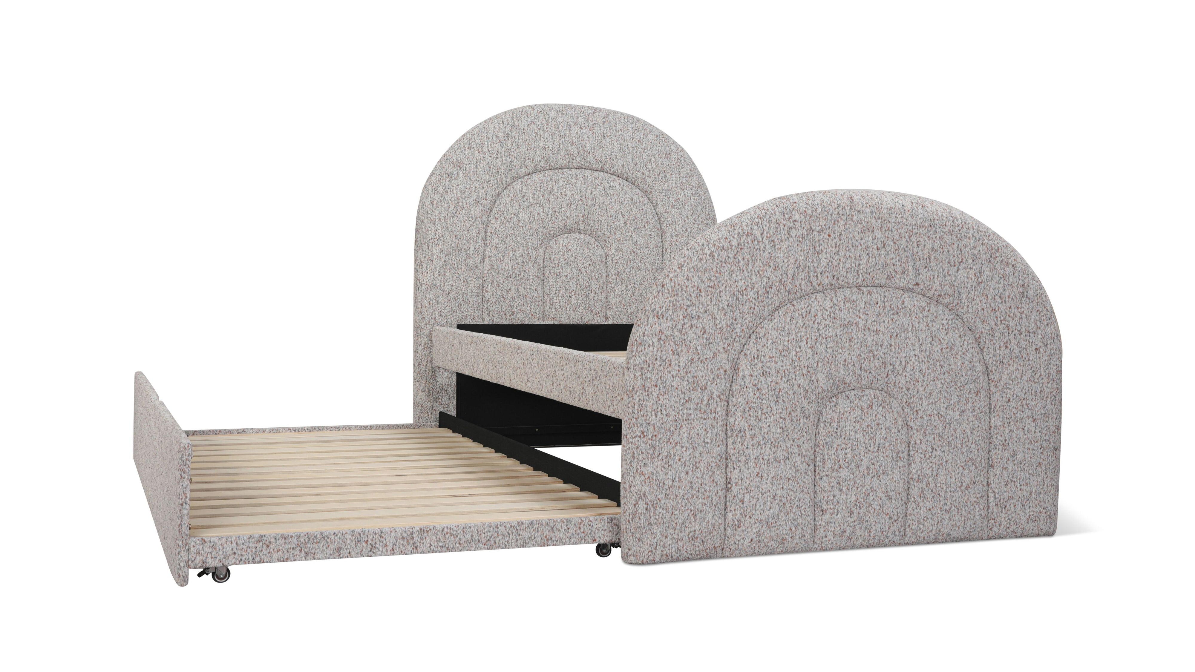 Sunrise Trundle Bed, Twin, Cobble - Sundays CompanyBED-RN-035-175-0