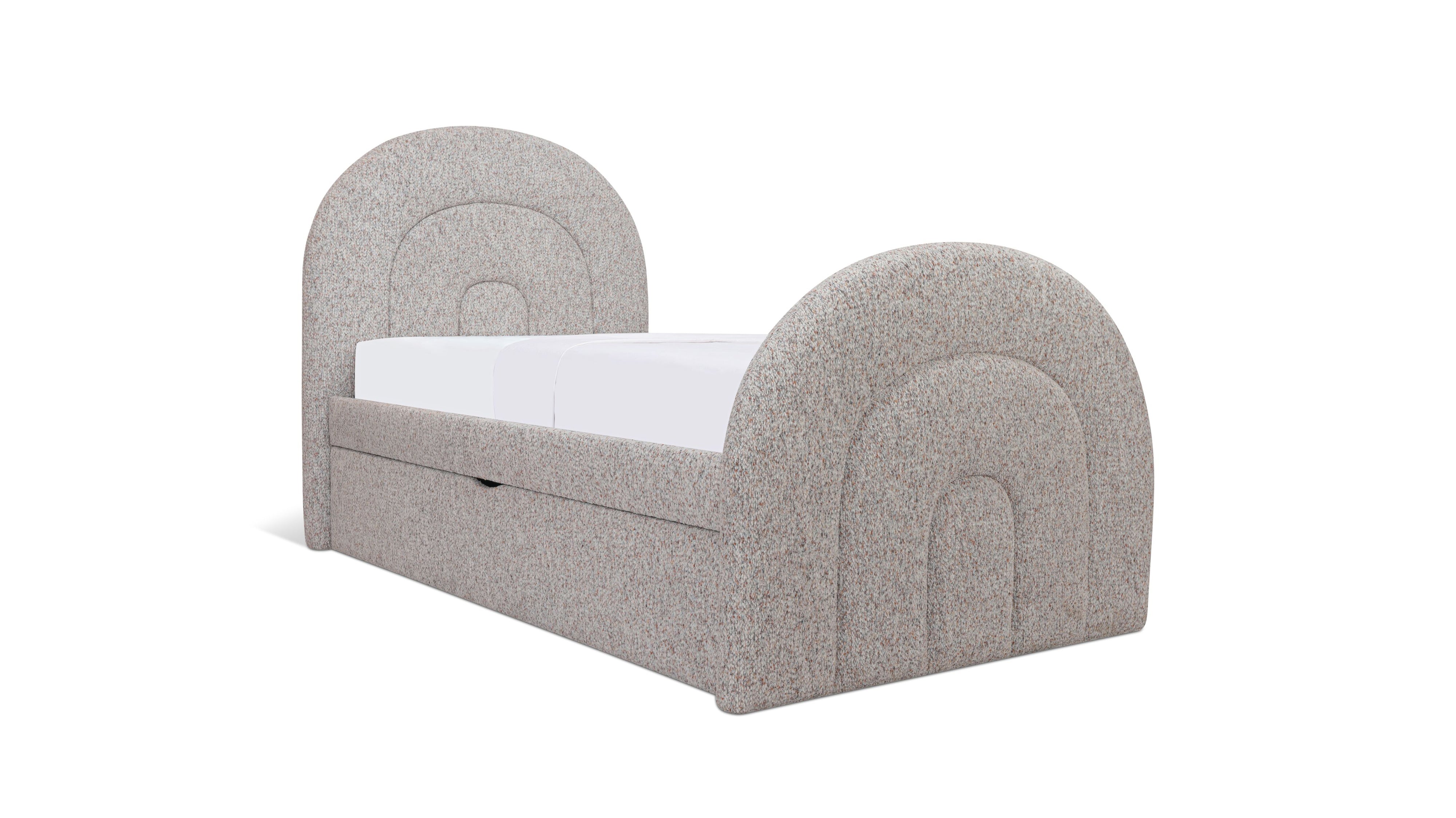 Sunrise Trundle Bed, Twin, Cobble - Sundays CompanyBED-RN-035-175-0