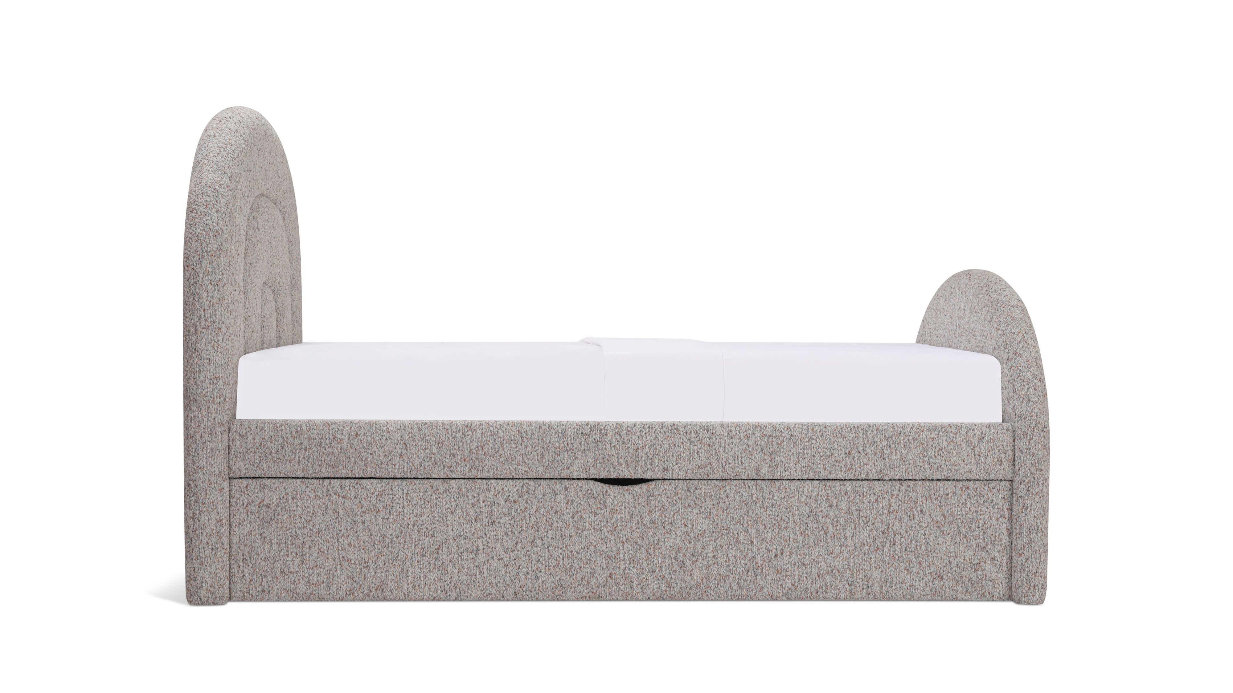 Sunrise Trundle Bed, Twin, Cobble - Sundays CompanyBED-RN-035-175-0