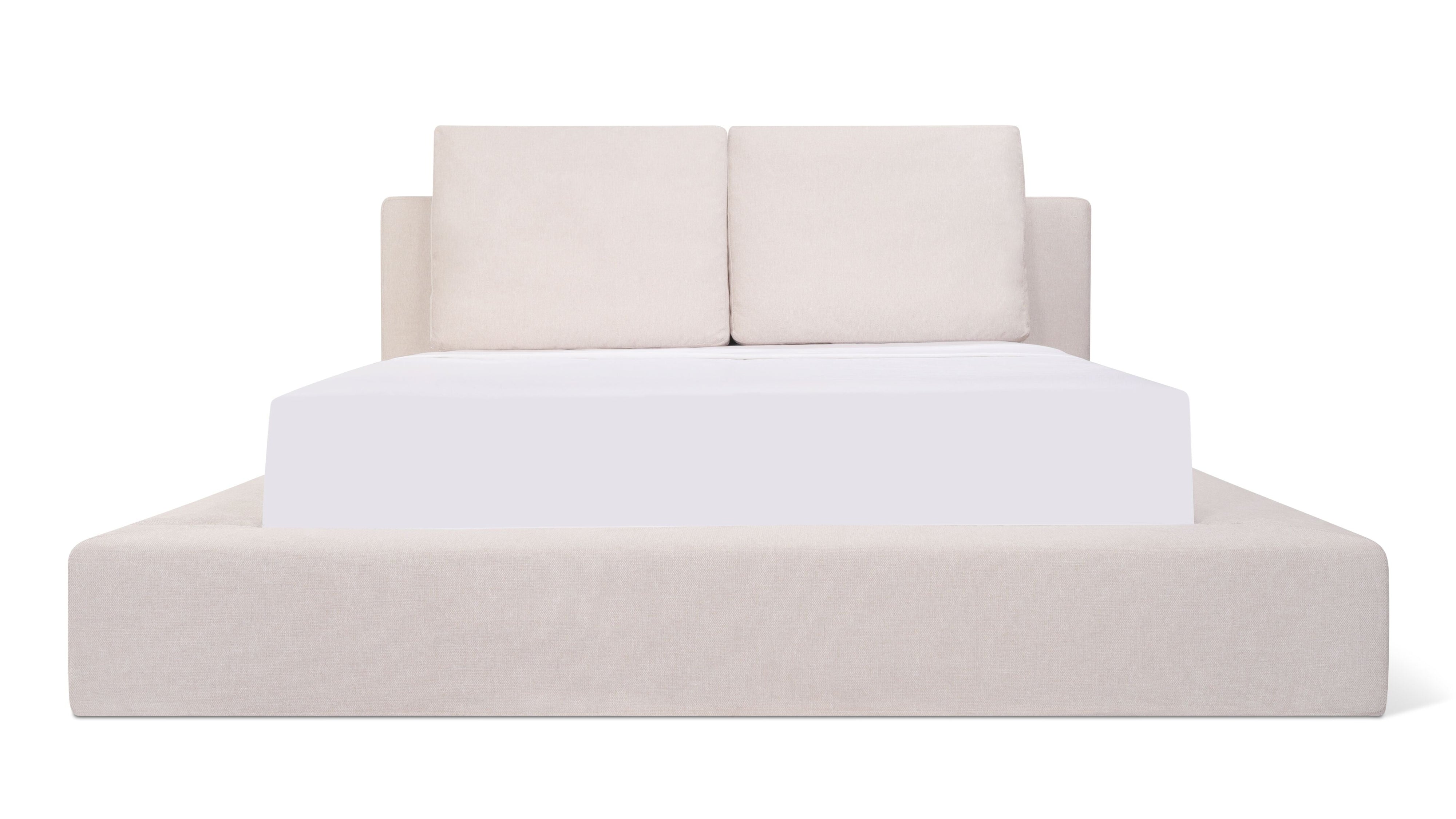 Movie Night™ Storage Bed, Queen, Latte