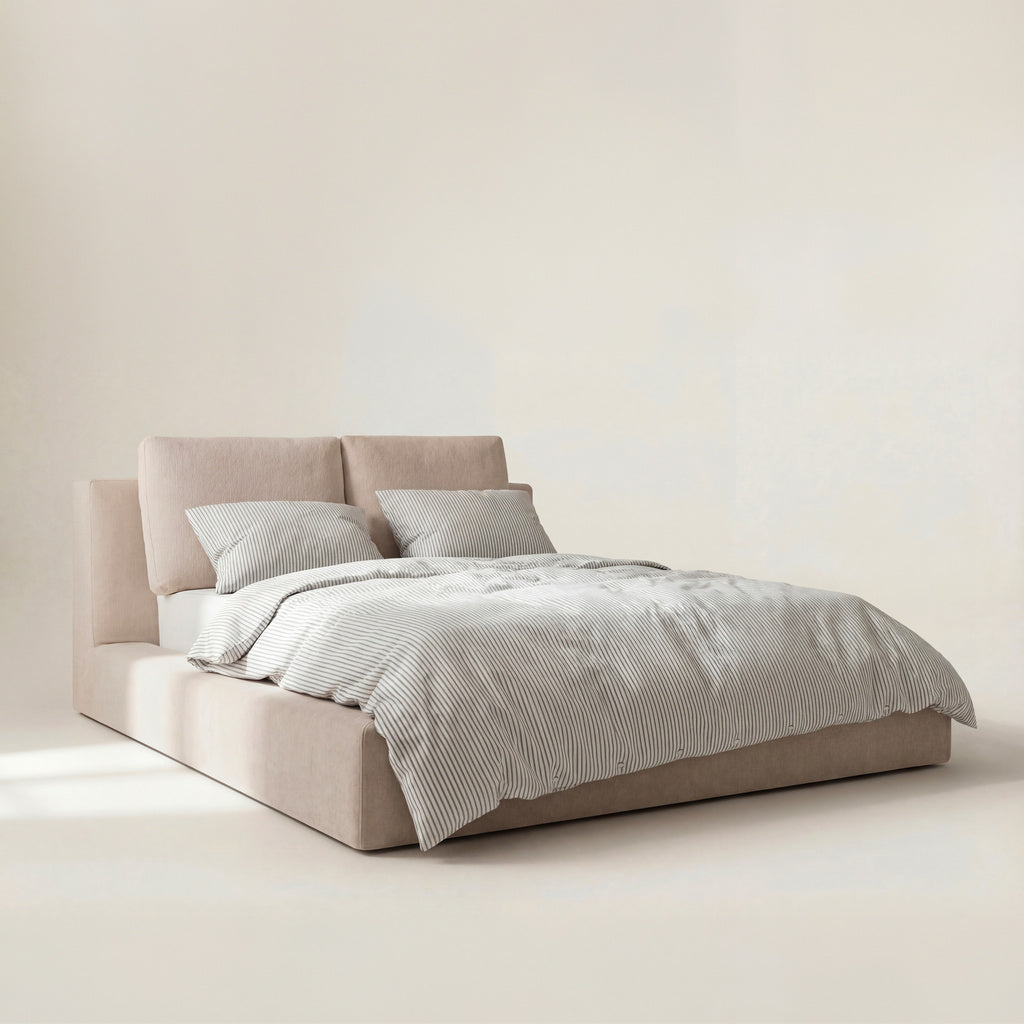 Movie Night™ Storage Bed, Queen, Latte