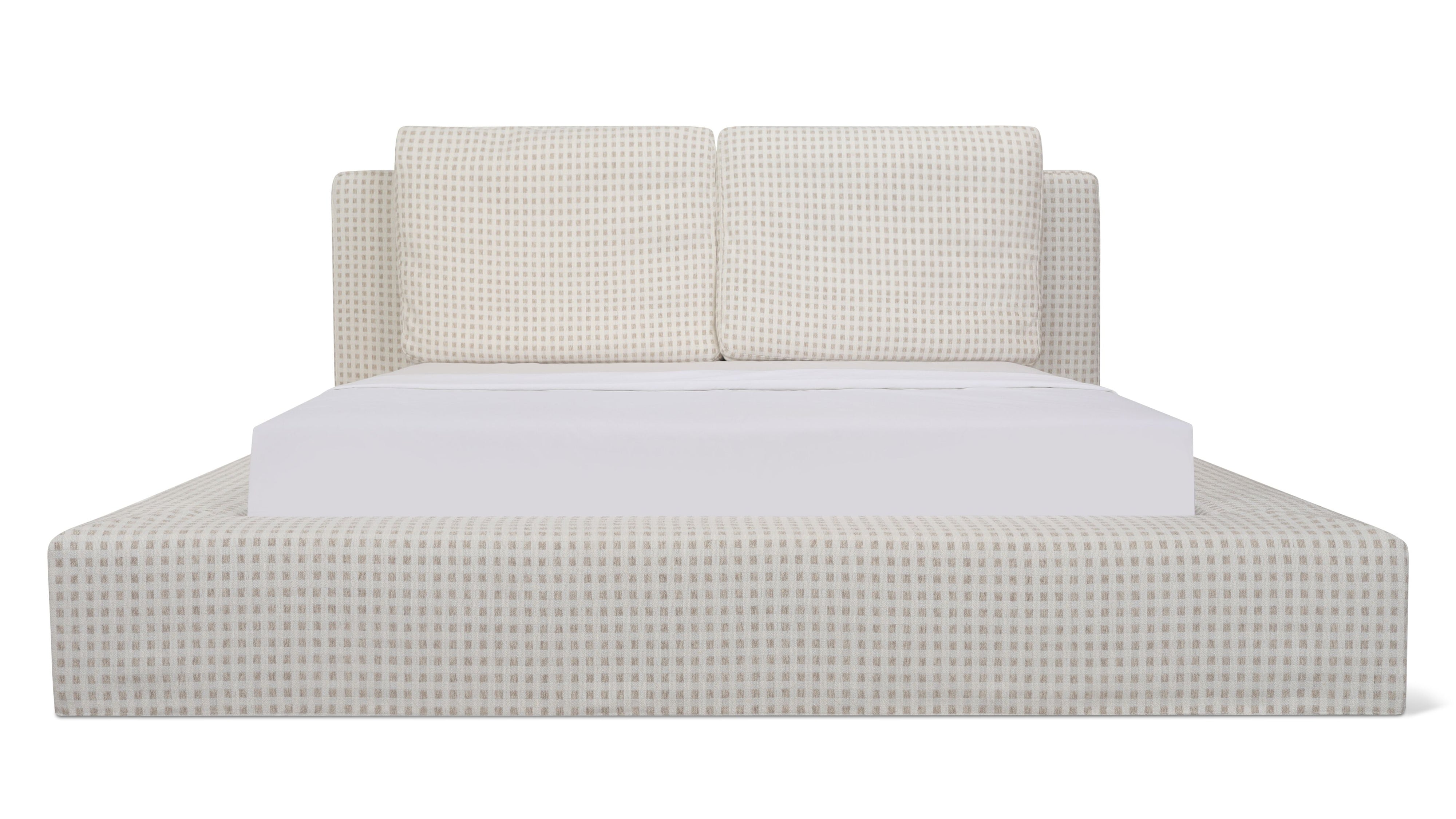 Movie Night™ Storage Bed, Queen, Carmel Check1